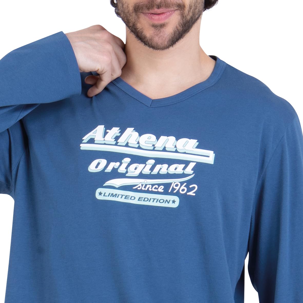 athena-graphic-pyjama-homme-s-rigraphi-anthracite image 5