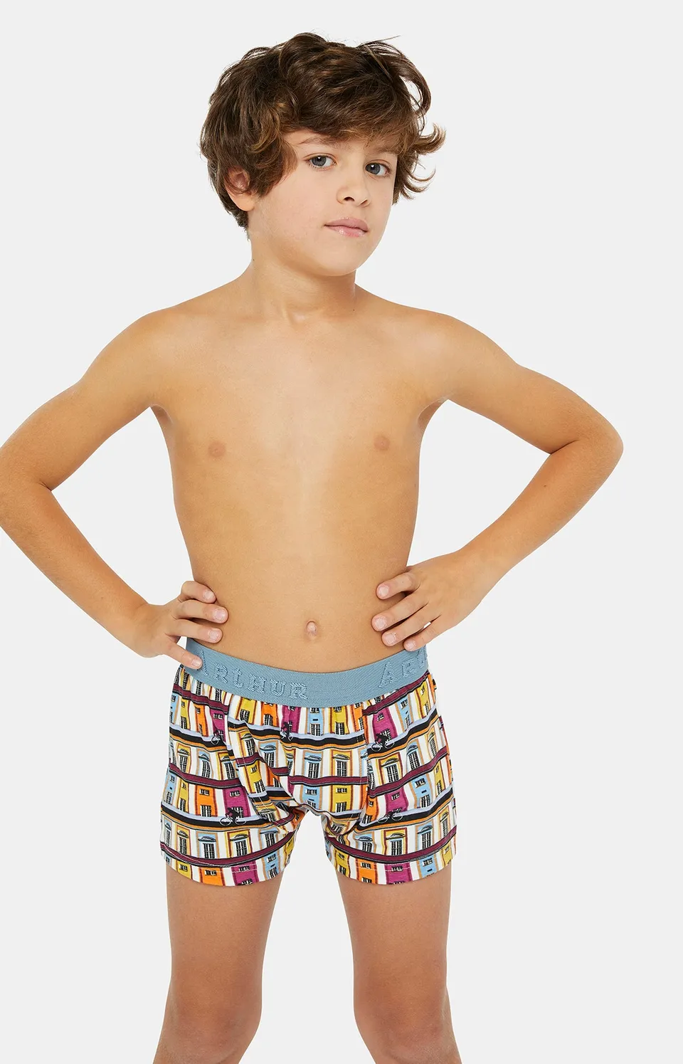 arthur-bob-amsterdam-boxer-coton-garcon-multicolore image 1