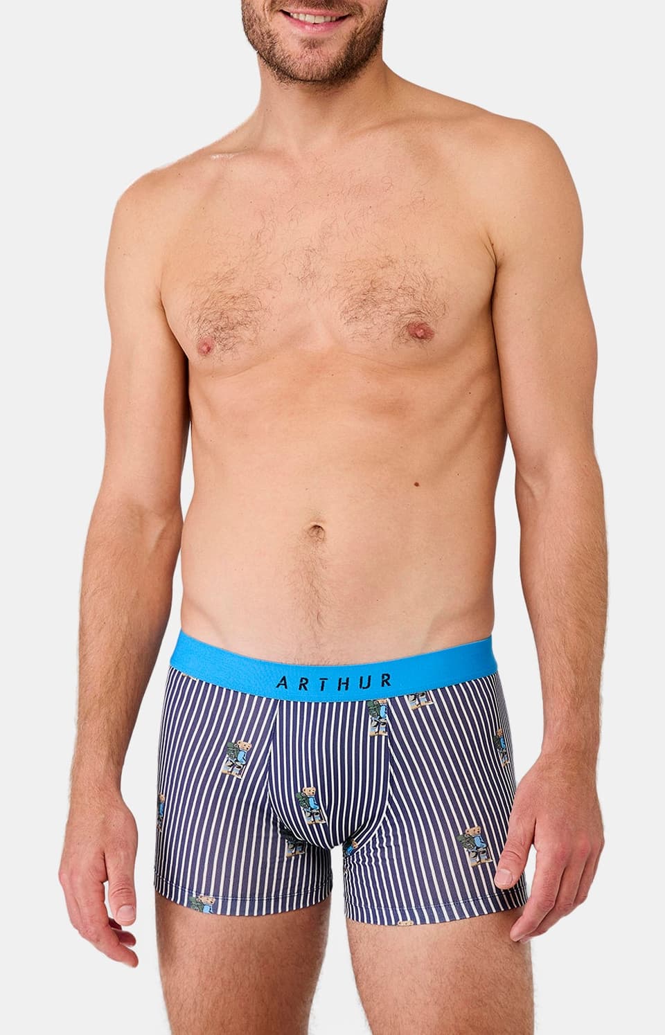 arthur-bob-randormeur-boxer-homme-marine-coton-bio image 2
