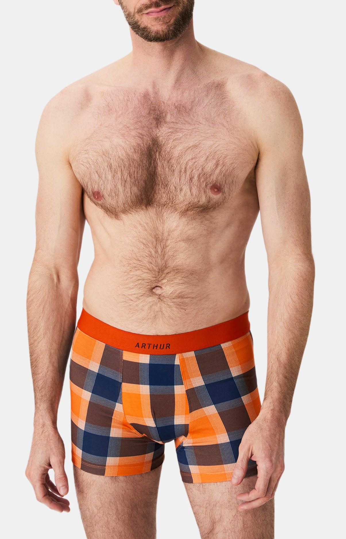 arthur-bob-fred-orange-boxer-coton-bio-tout-schuss image 2
