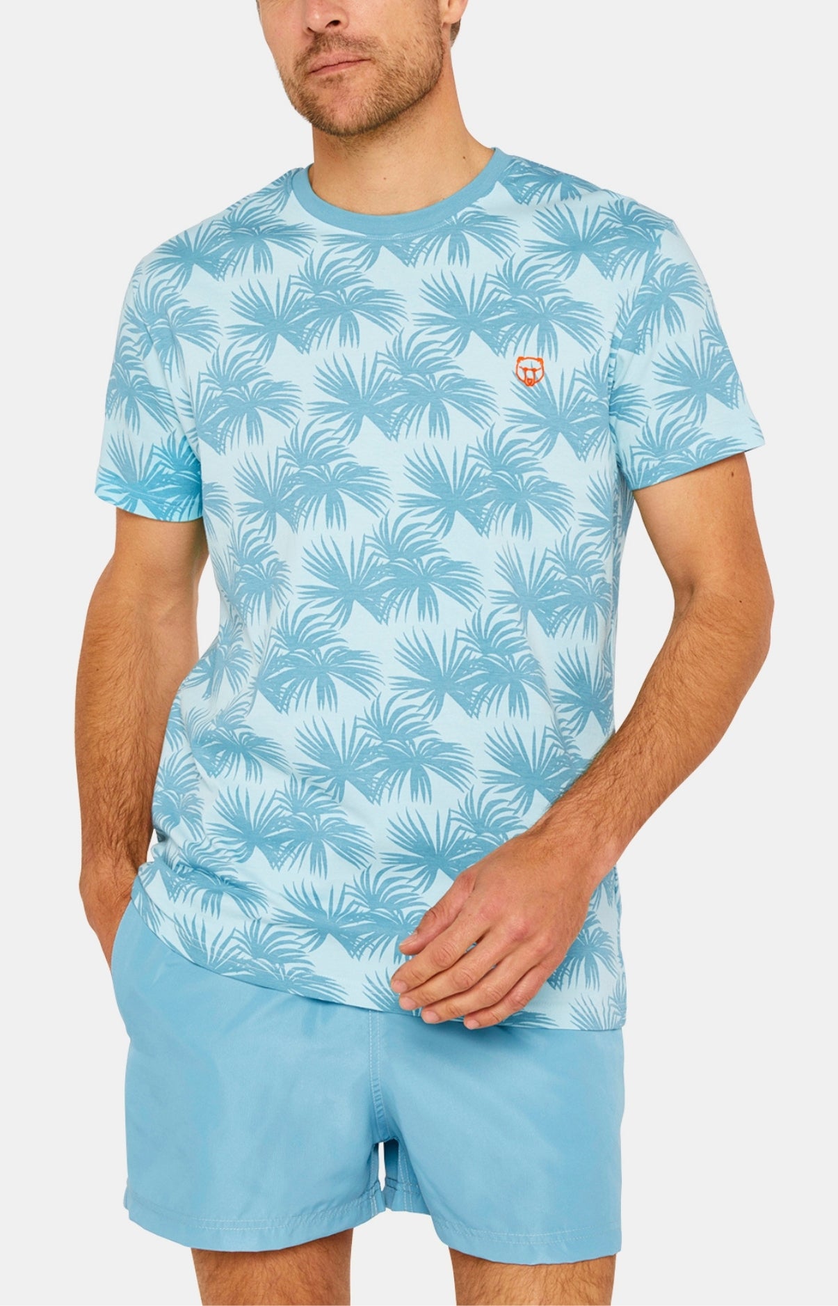 arthur-bob-palmier-tee-shirt-lagon-coton-bio-homme image 2