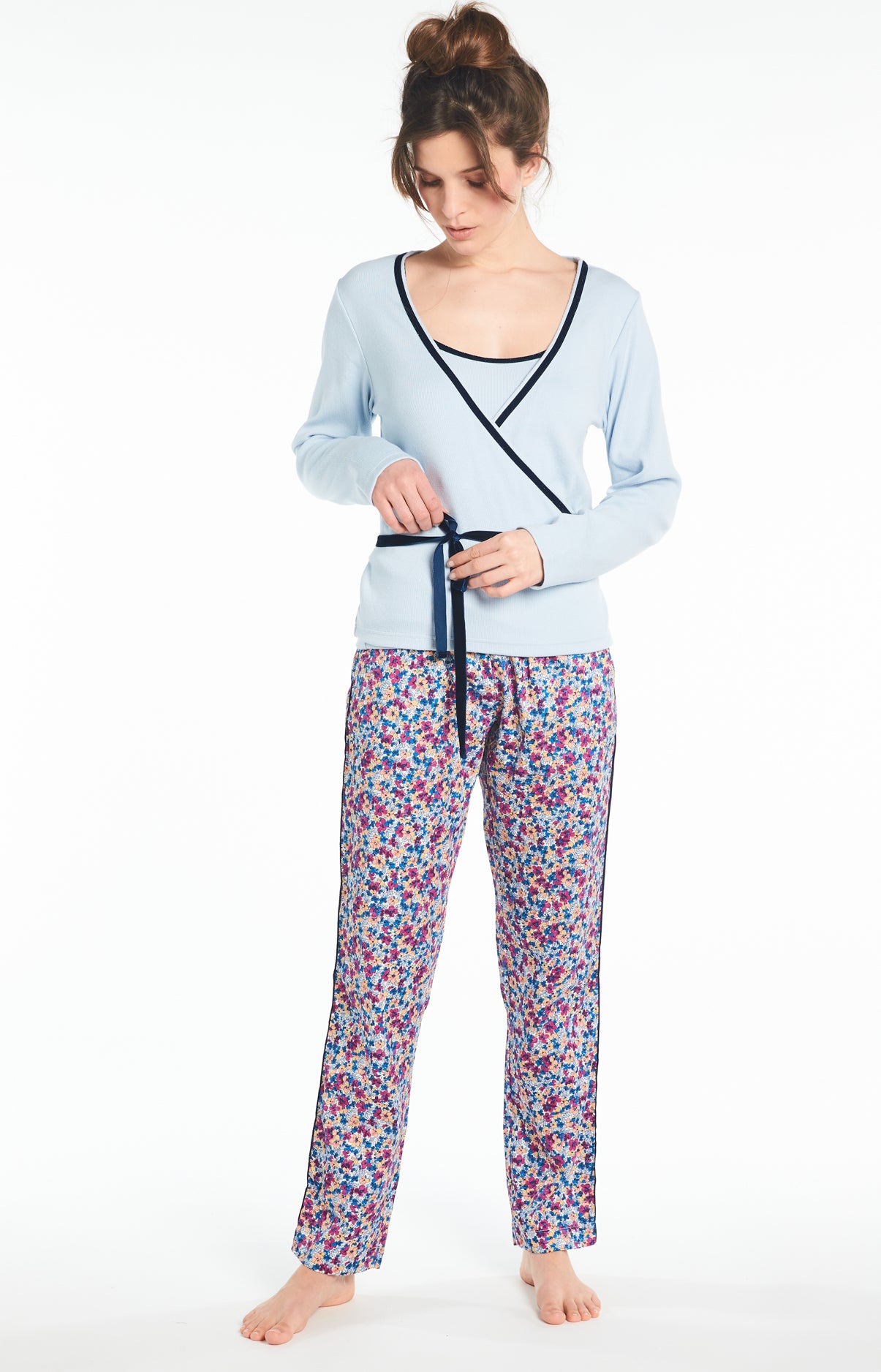 arthur-bob-ciel-cache-c-ur-femme-bleu-ciel-coton image 1