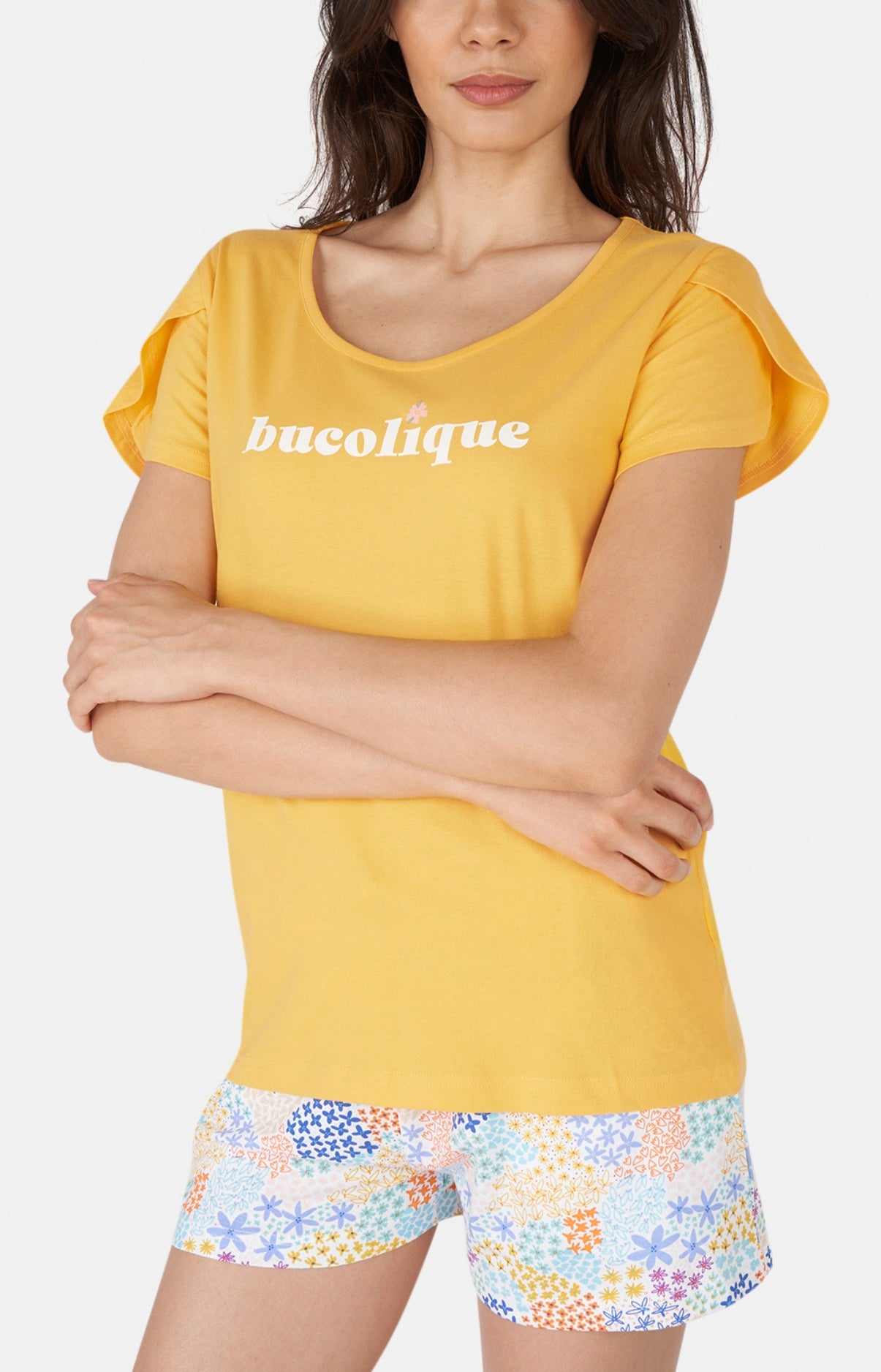 arthur-bob-bucolique-pyjashort-bio-multicolore-femme image 2