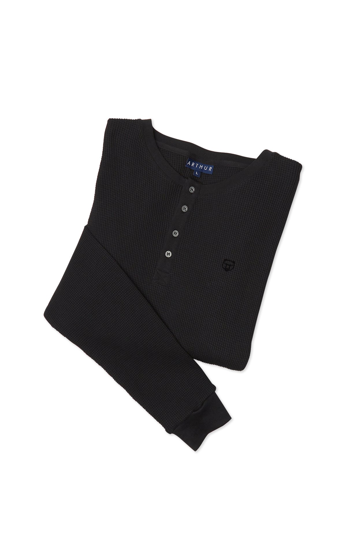 arthur-bob-tee-shirt-uni-t-shirt-homme-noir-coton image 2
