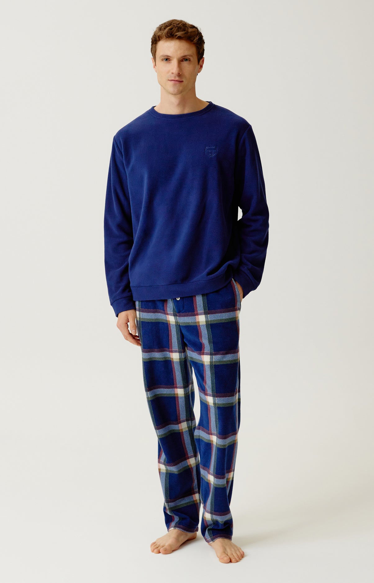 arthur-bob-pyjama-polaire-luka-marine-chaud-l image 1