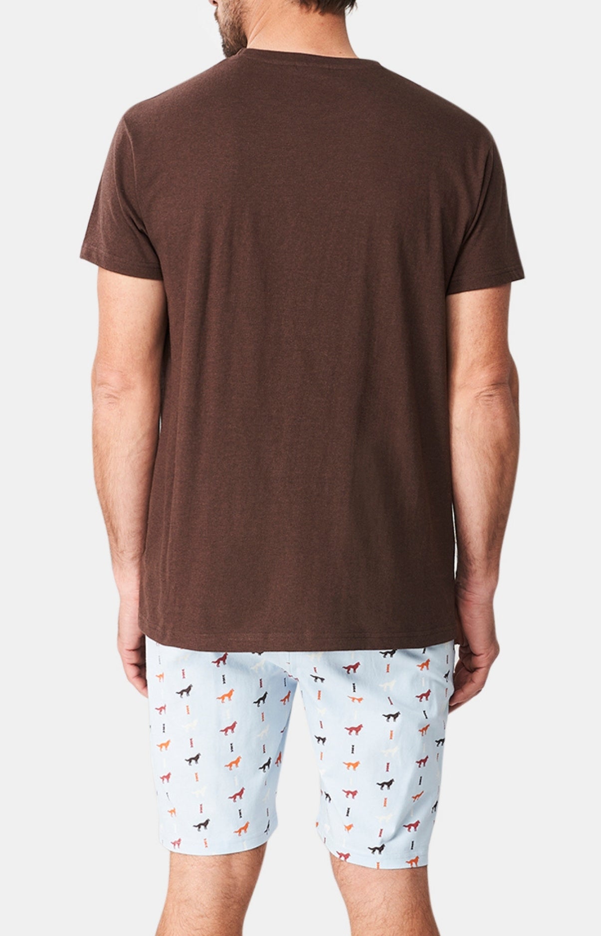 arthur-bob-jeune-loup-pyjashort-homme-ciel-coton-bio image 6