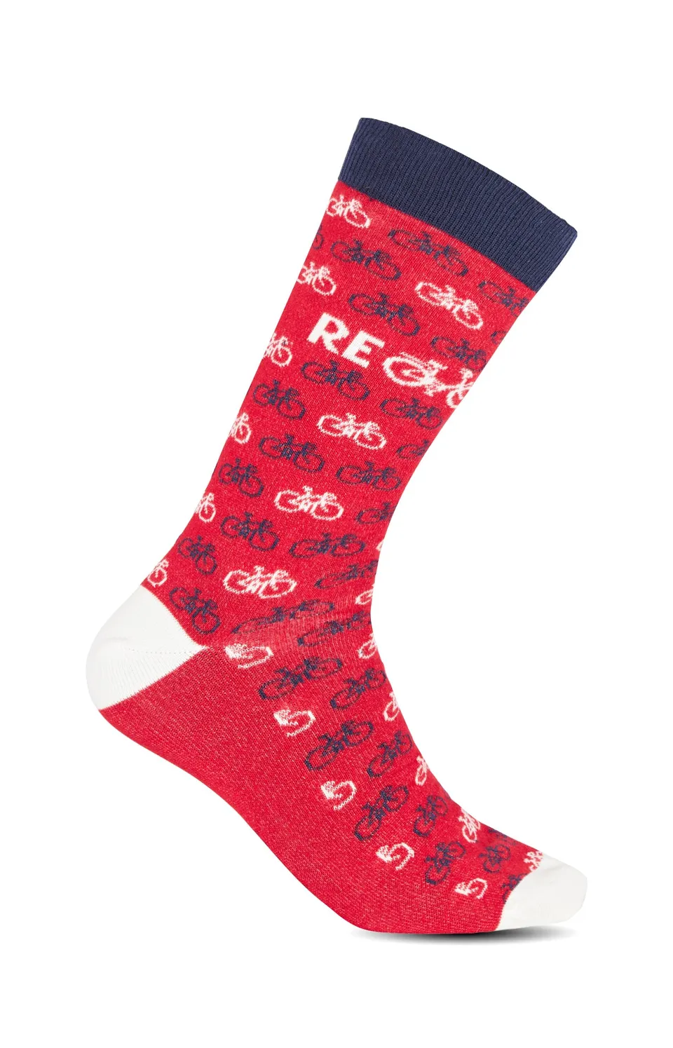 arthur-bob-chaussettes-v-lo-chaussettes-homme-rouge-coton image 1
