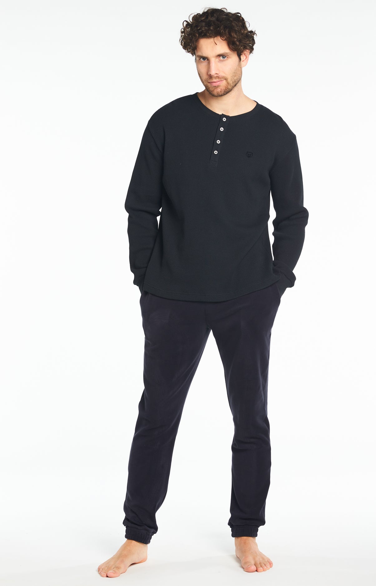 arthur-bob-tee-shirt-uni-t-shirt-homme-noir-coton image 1