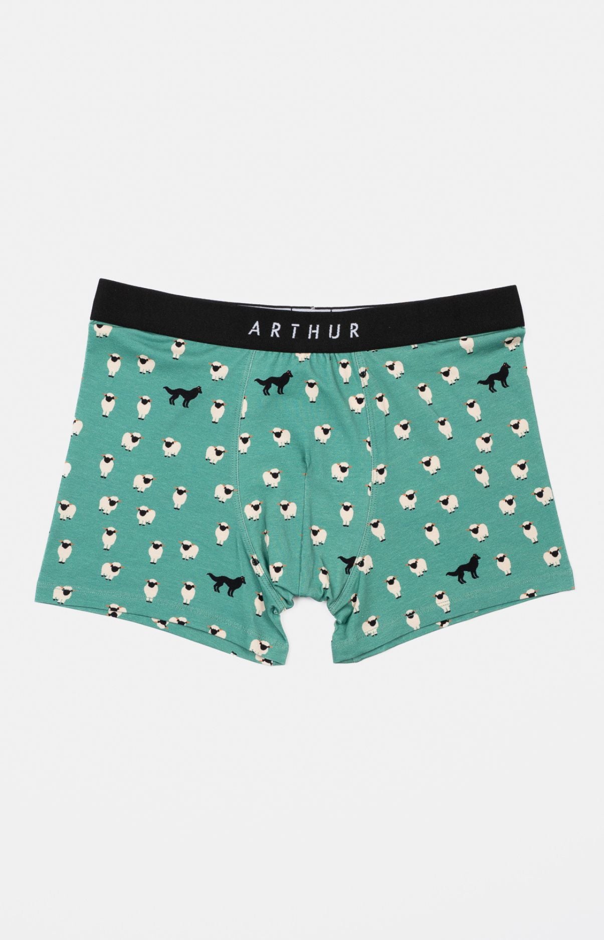 arthur-bob-mouton-vert-boxer-homme-vert-coton-bio image 3