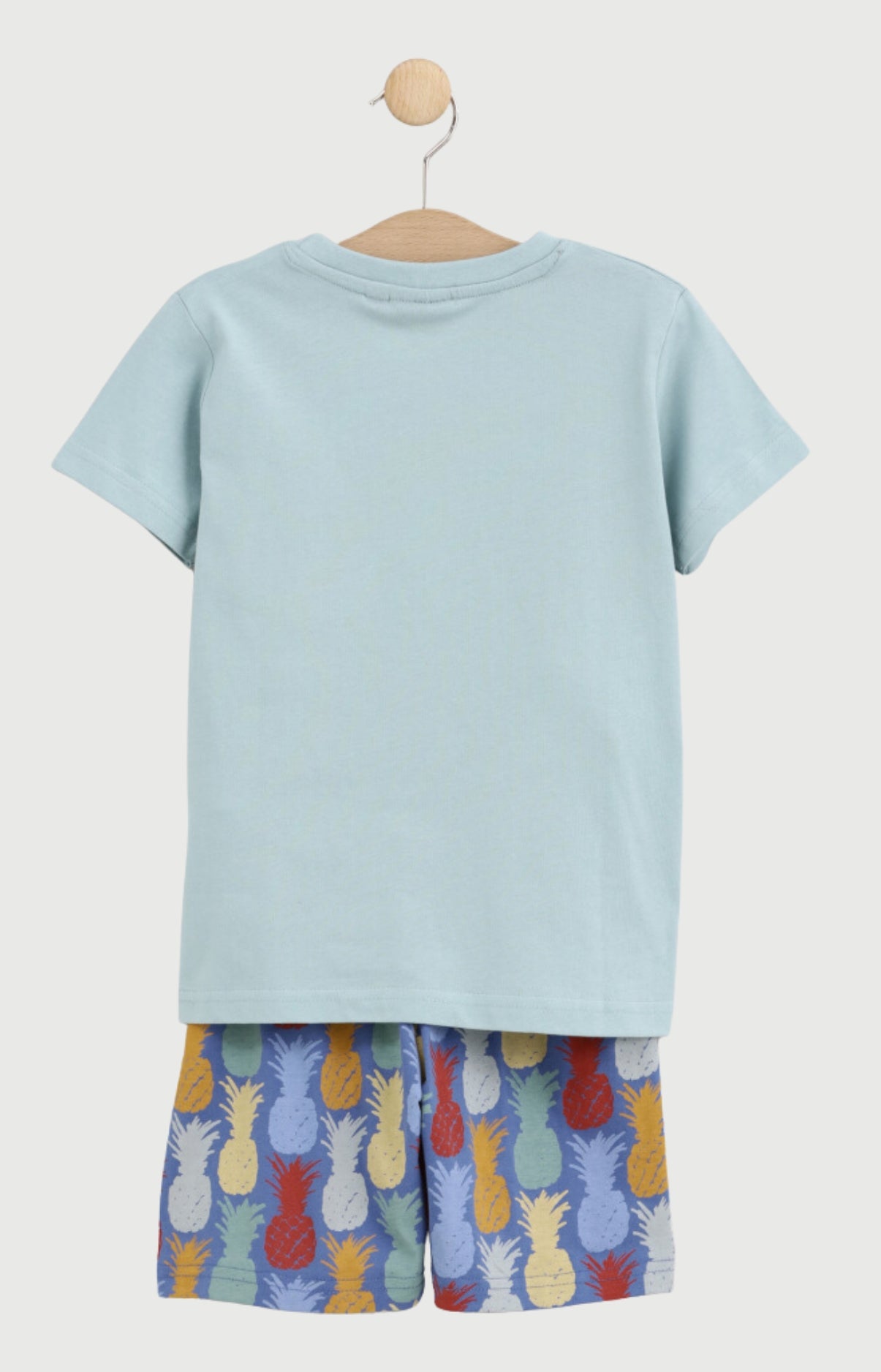 arthur-bob-pyjashort-enfant-denim-ananas-coton-8a image 3