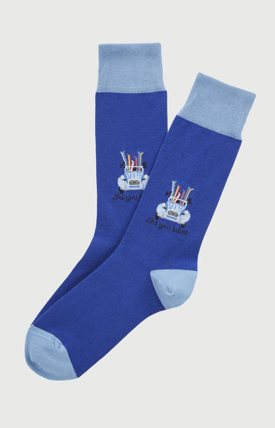 arthur-bob-chaussettes-ski-you-later-bleu-40-46 image 1