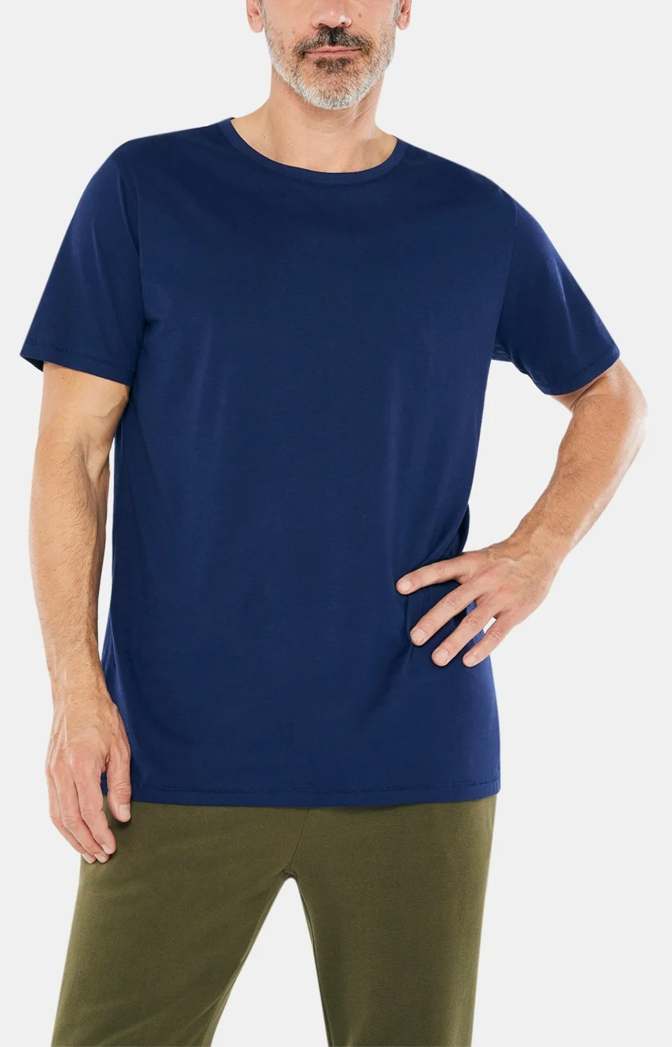 arthur-bob-tee-shirt-coton-pima-t-shirt-homme-marine image 1