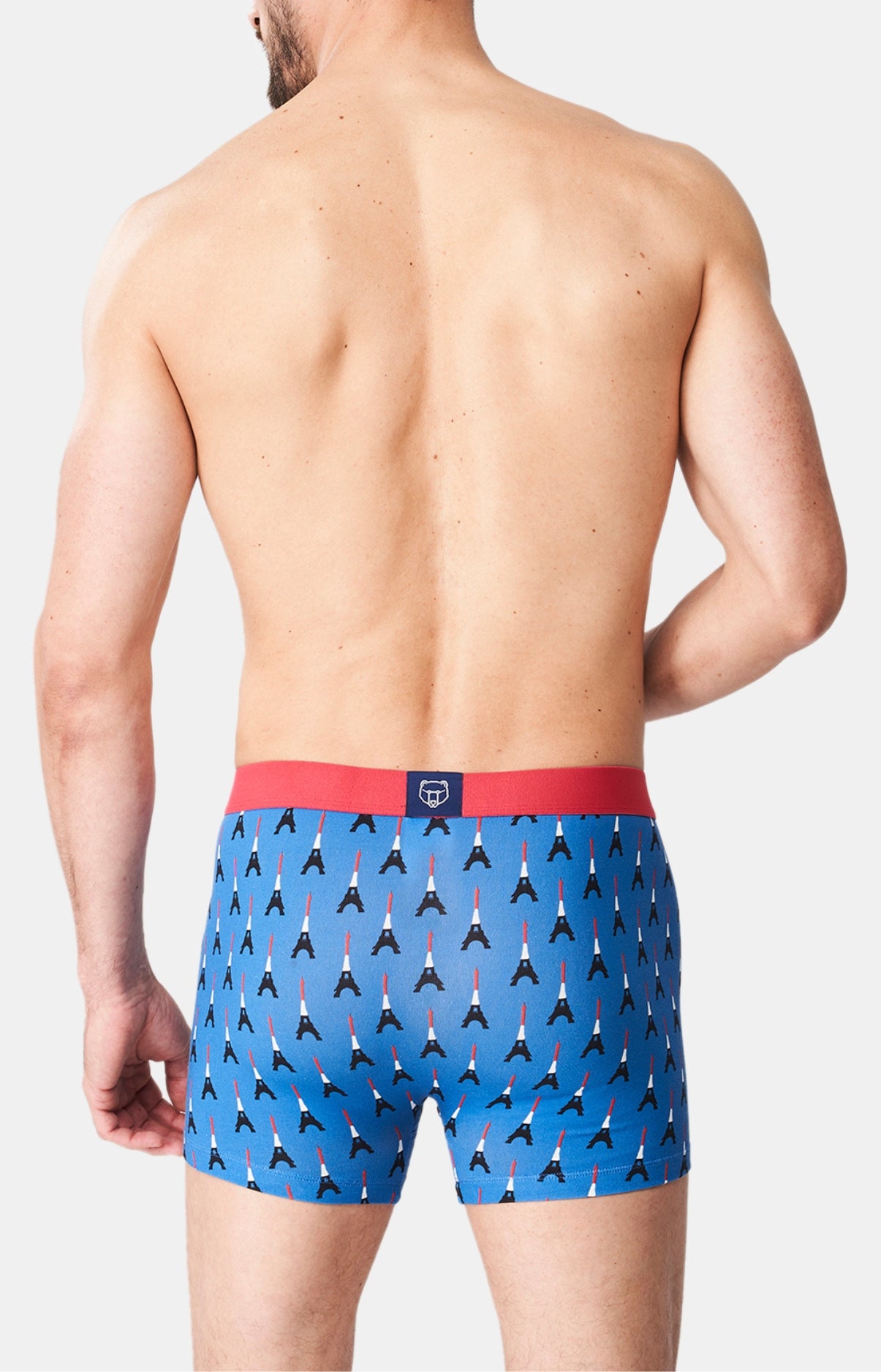 arthur-bob-boxer-tour-eiffel-bleu-coton-bio-homme image 5