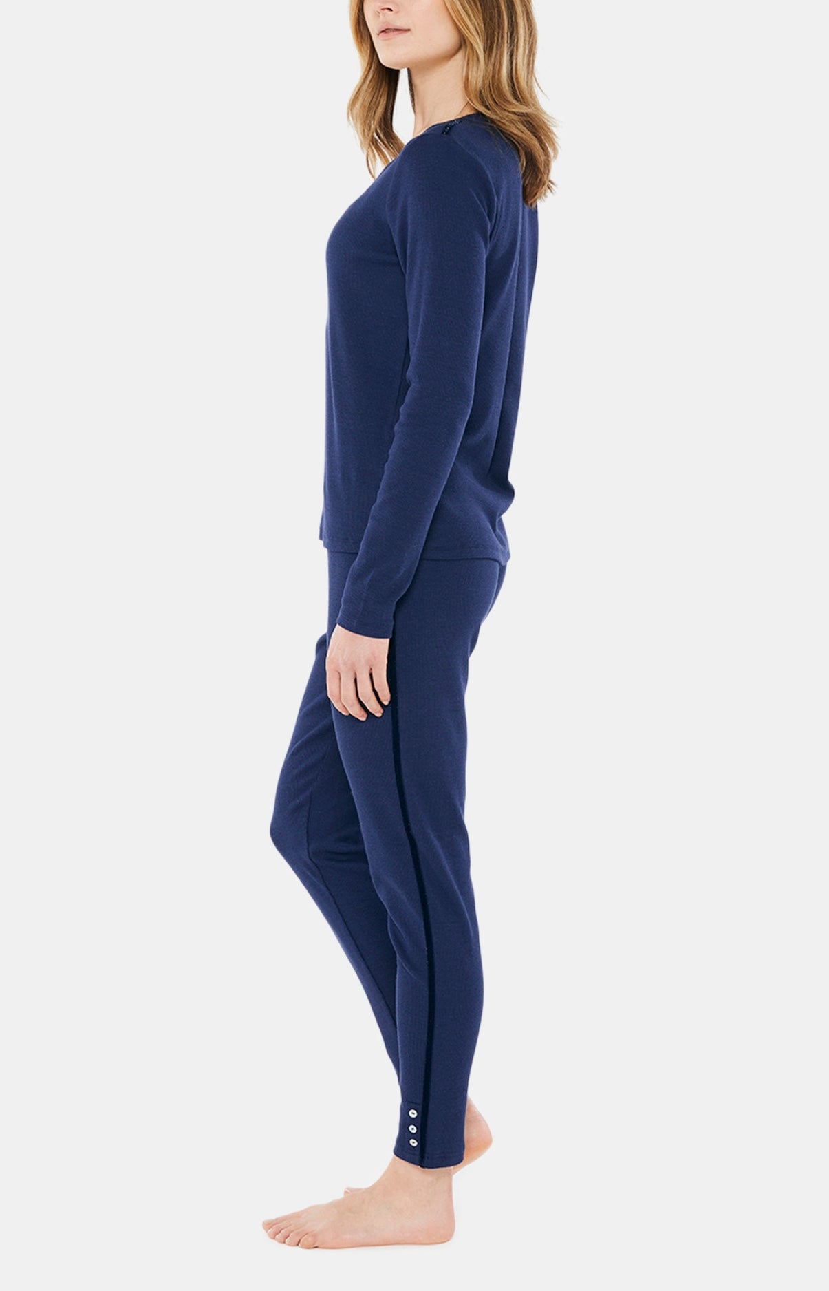 arthur-bob-legging-coton-bio-marine-femme image 2