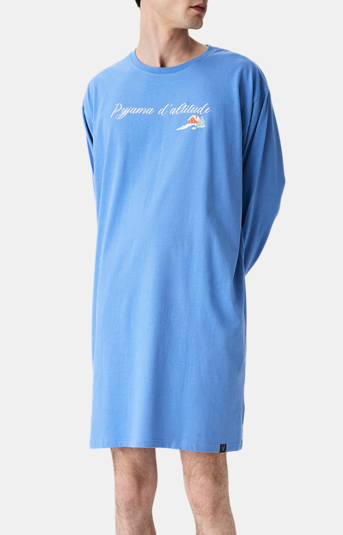 arthur-bob-no-l-en-altitude-chemise-de-nuit-bleu-coton-bio image 5