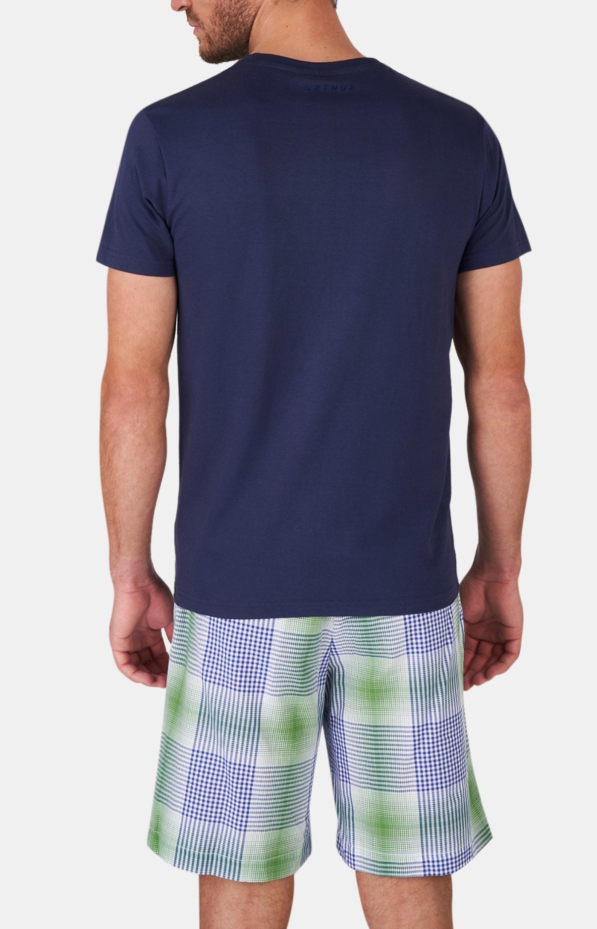 arthur-bob-tee-shirt-homme-marine-coton-bio-col-rond image 6