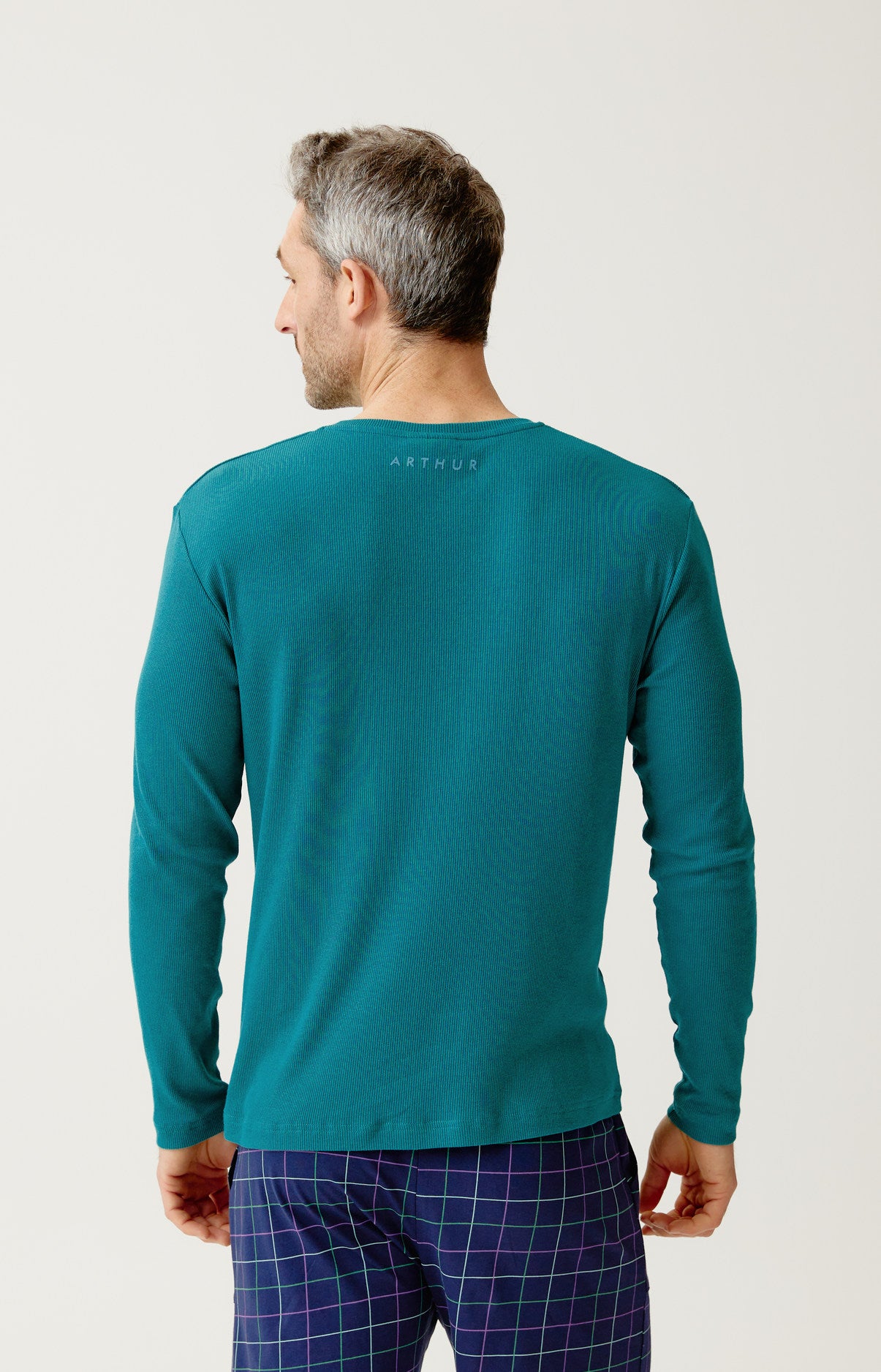 arthur-bob-sapin-tee-shirt-manches-longues-vert-coton-modal image 6