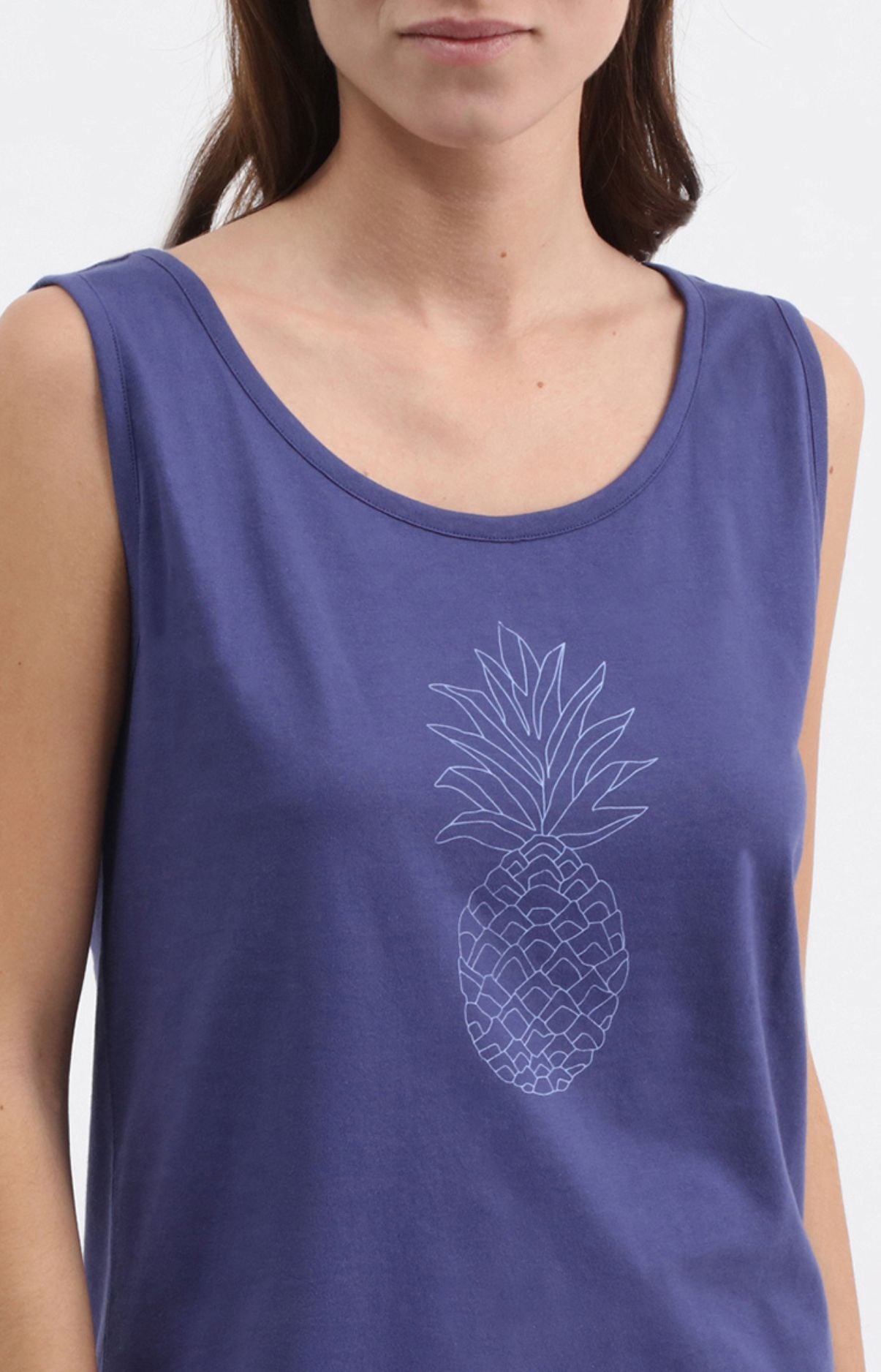 arthur-bob-pineapple-pyjashort-coton-bleu-l-ger image 2