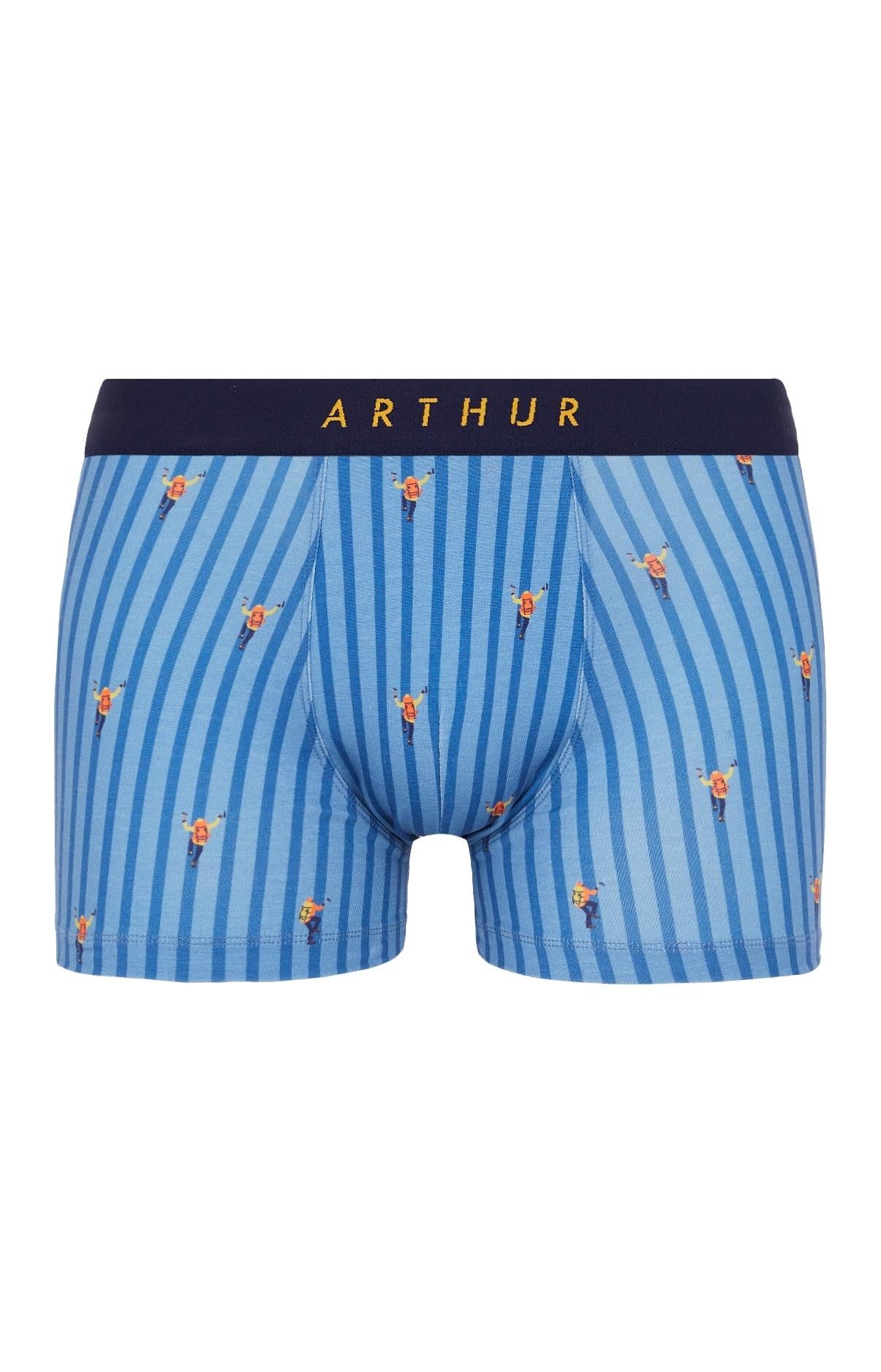 arthur-bob-boxer-everest-bleu-homme-coton-bio image 3