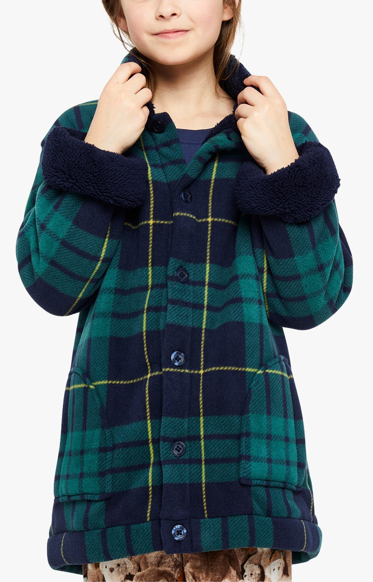 arthur-bob-ecossais-veste-polaire-enfant-vert-carreaux image 4