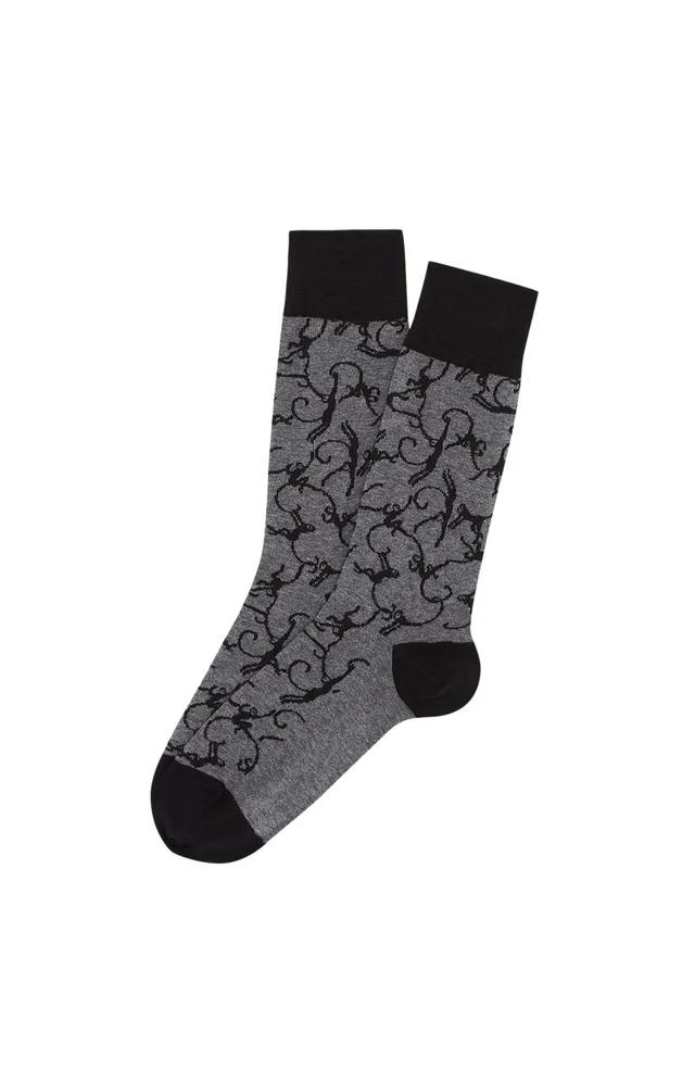 arthur-bob-ouistiti-chaussettes-homme-gris-coton image 1