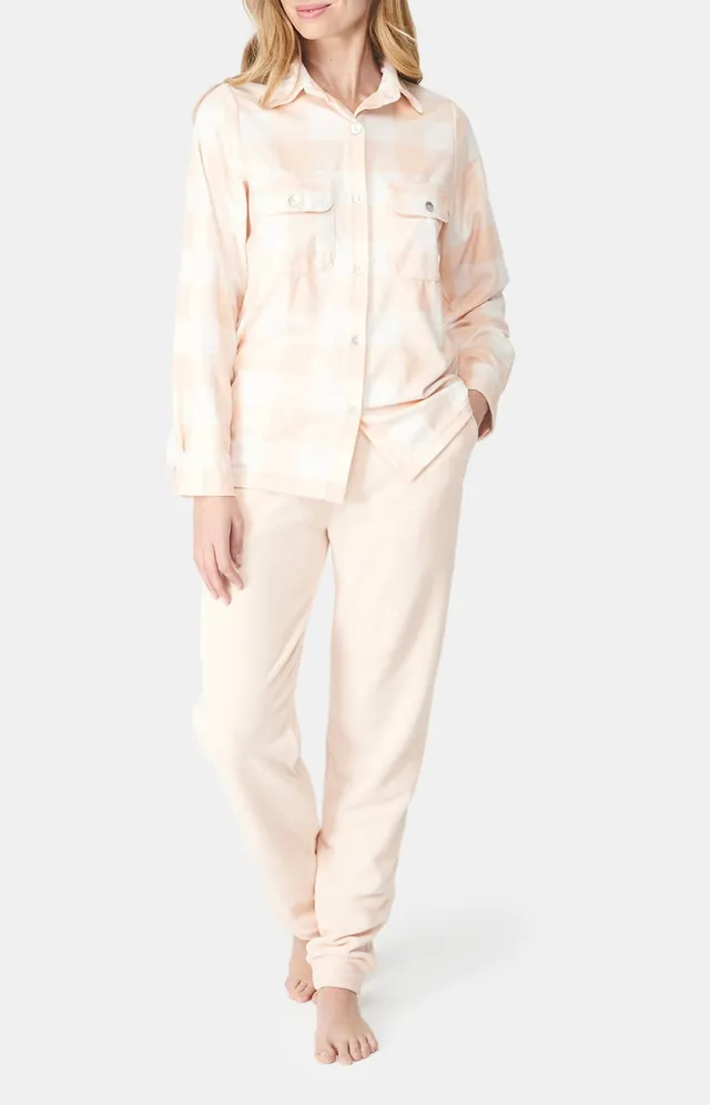arthur-bob-doux-rose-pyjama-polaire-femme-rose-chemise image 1