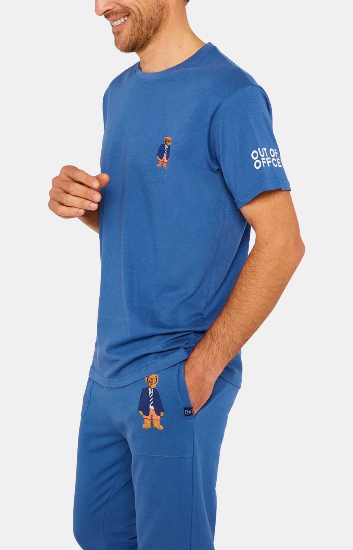 arthur-bob-teddy-tee-shirt-manches-courtes-denim-coton-bio image 4