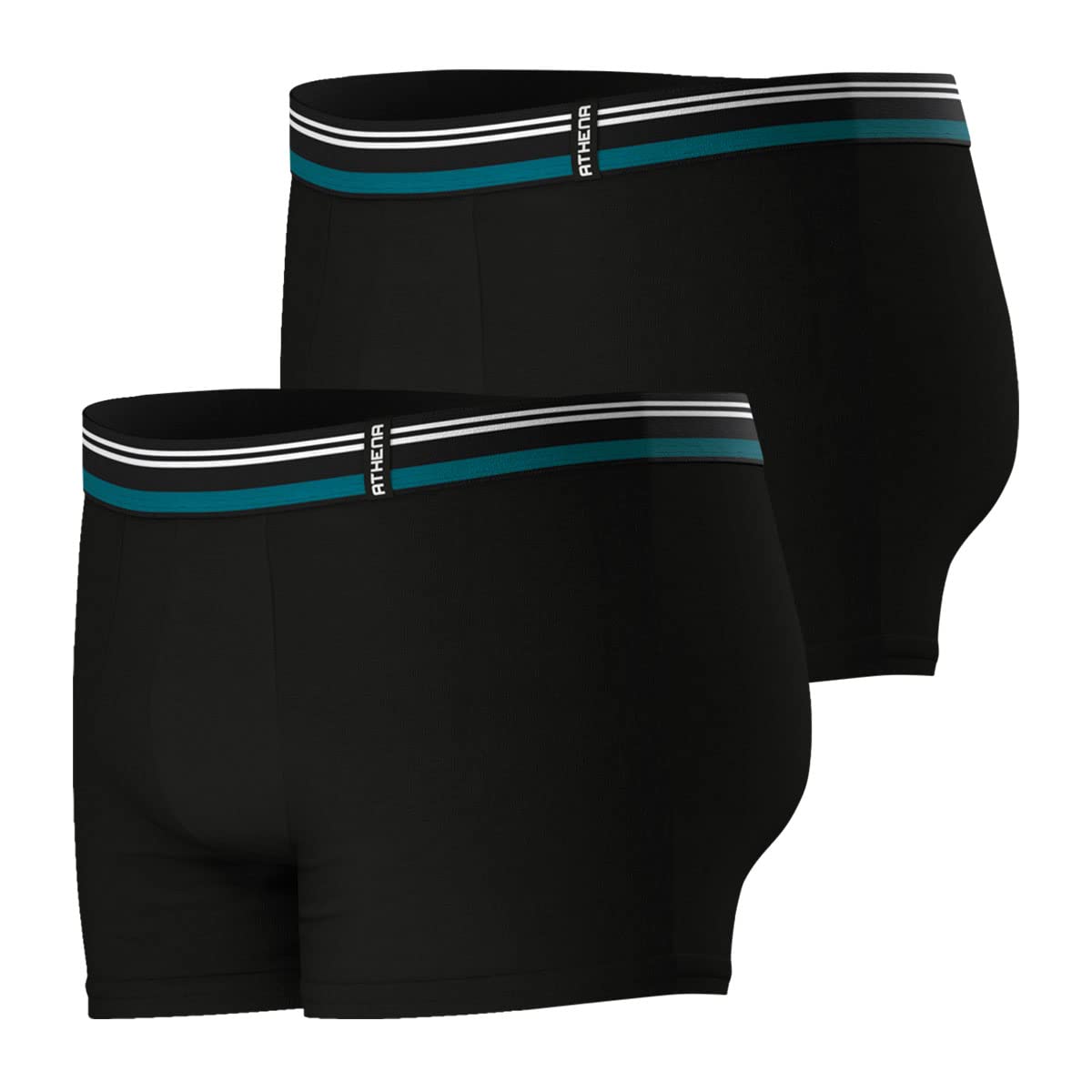 athena-ecopack-boxer-homme-lot-2-coton-noir image 5