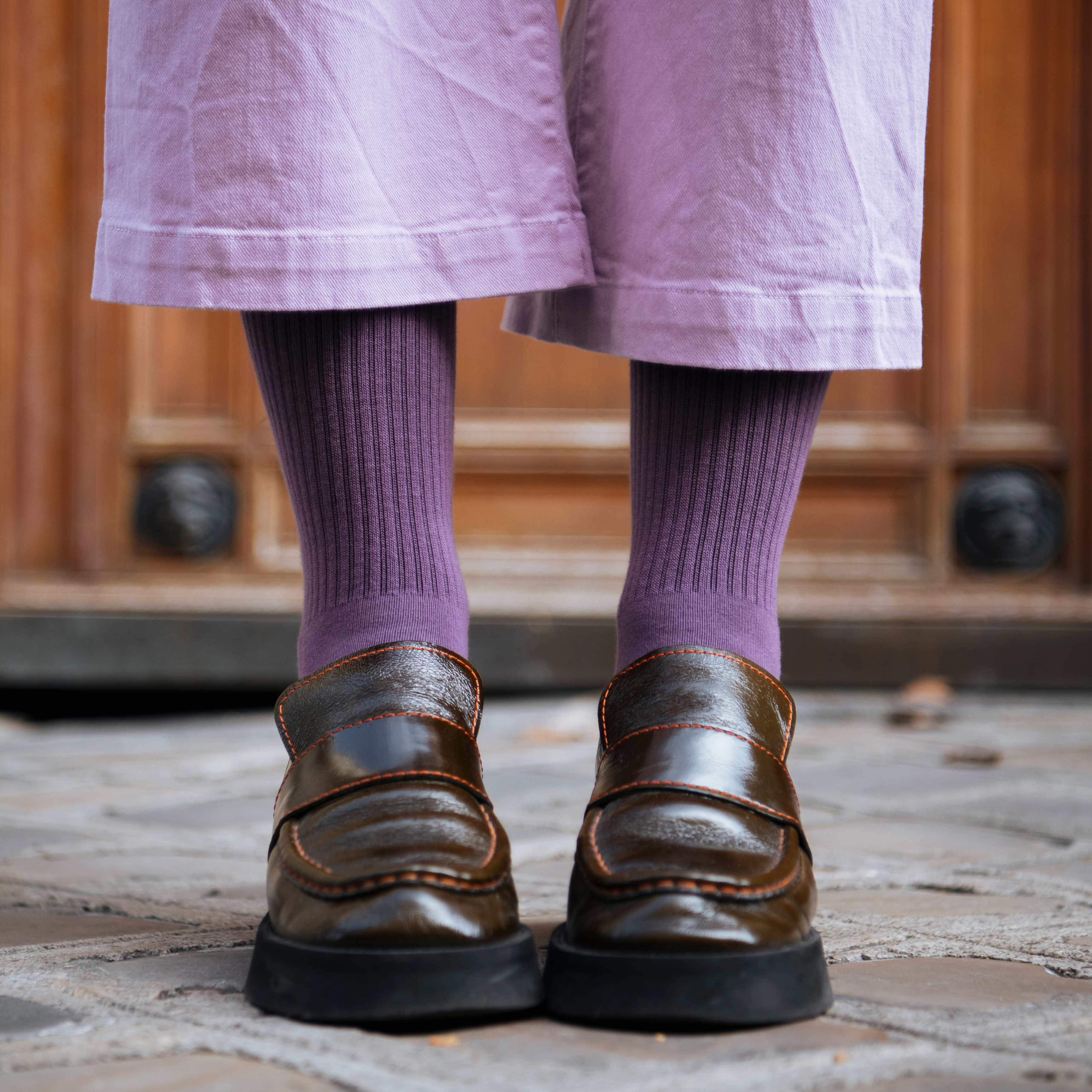 archiduchesse-bouclette-mauve-m-re-chaussettes-coton-chaud image 6