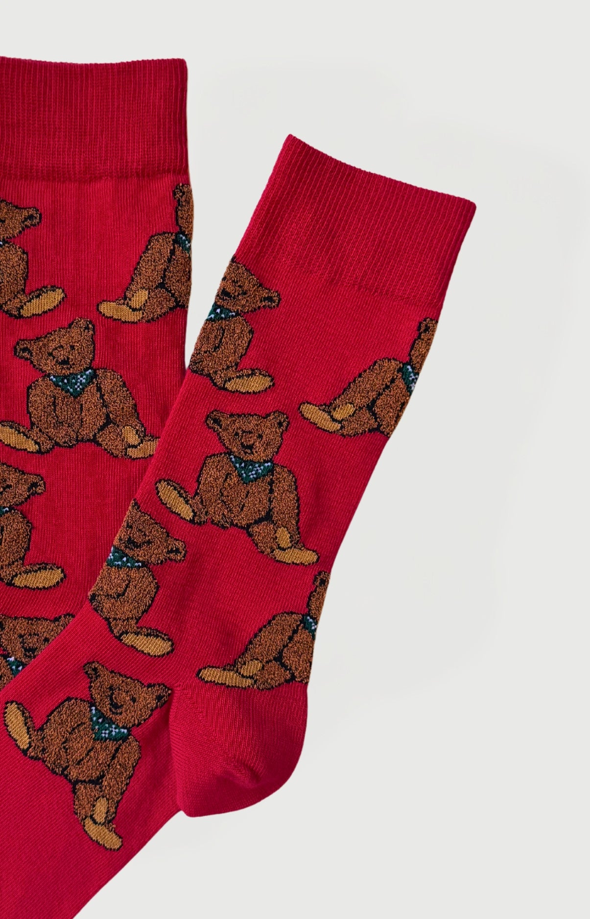 arthur-bob-old-teddy-rouge-chaussettes-femme-coton-bio-36-40 image 2