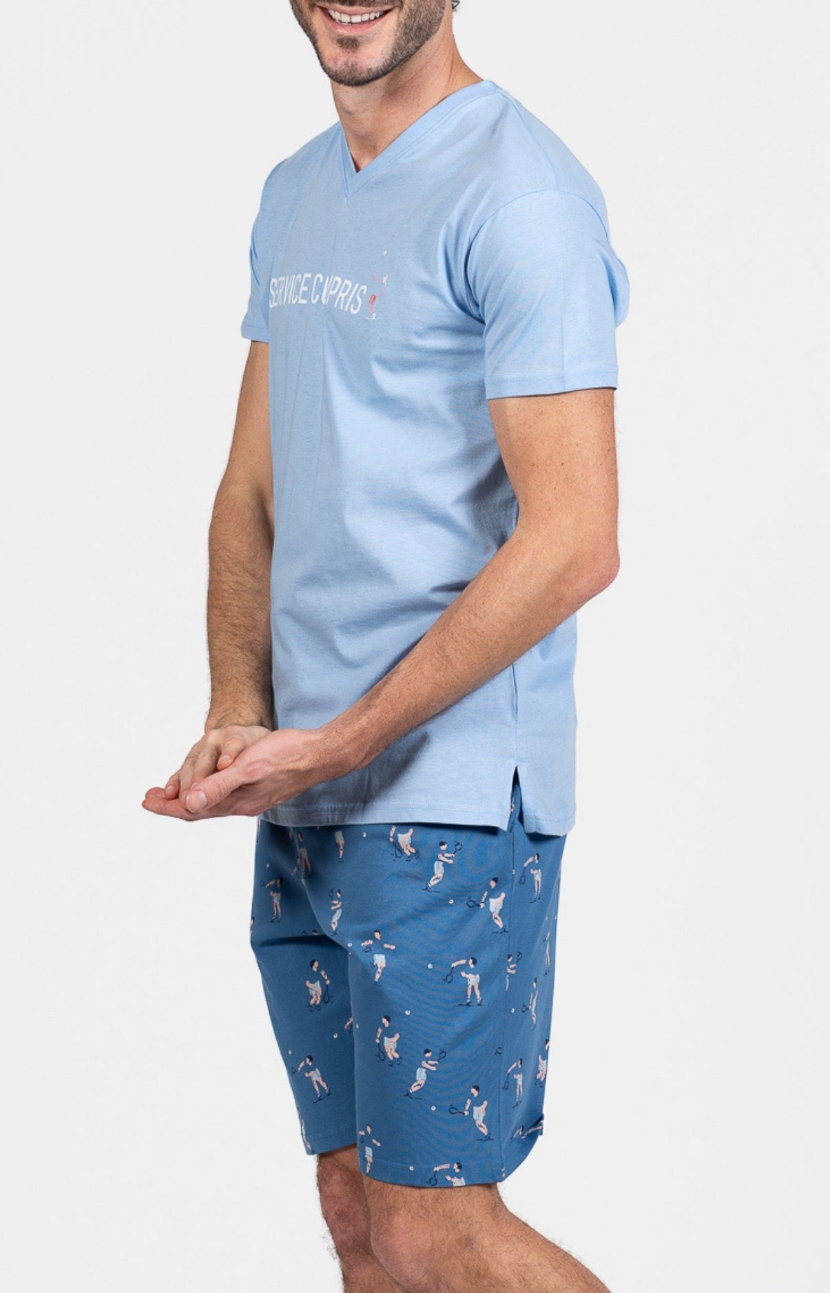 arthur-bob-service-compris-pyjashort-homme-coton-jean image 5