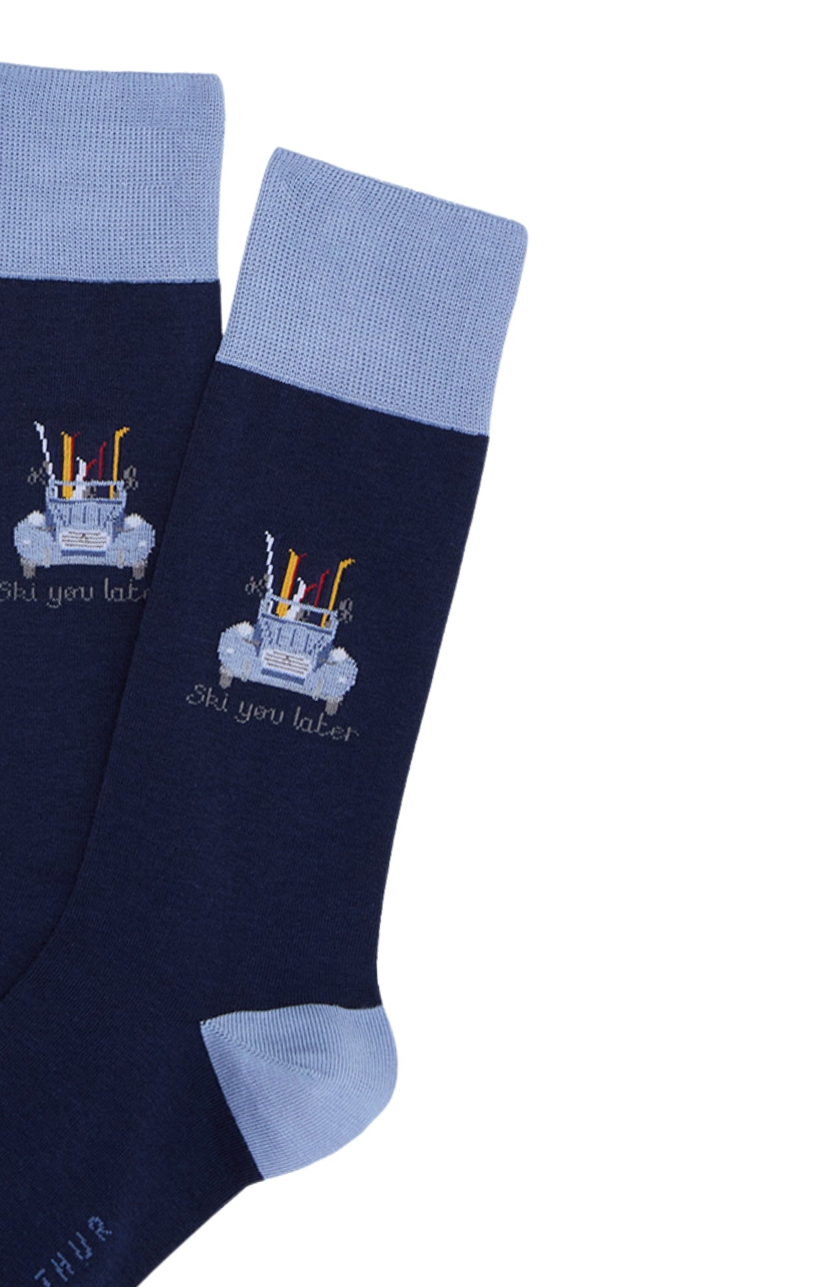arthur-bob-chaussettes-coton-ski-you-later-marine image 2