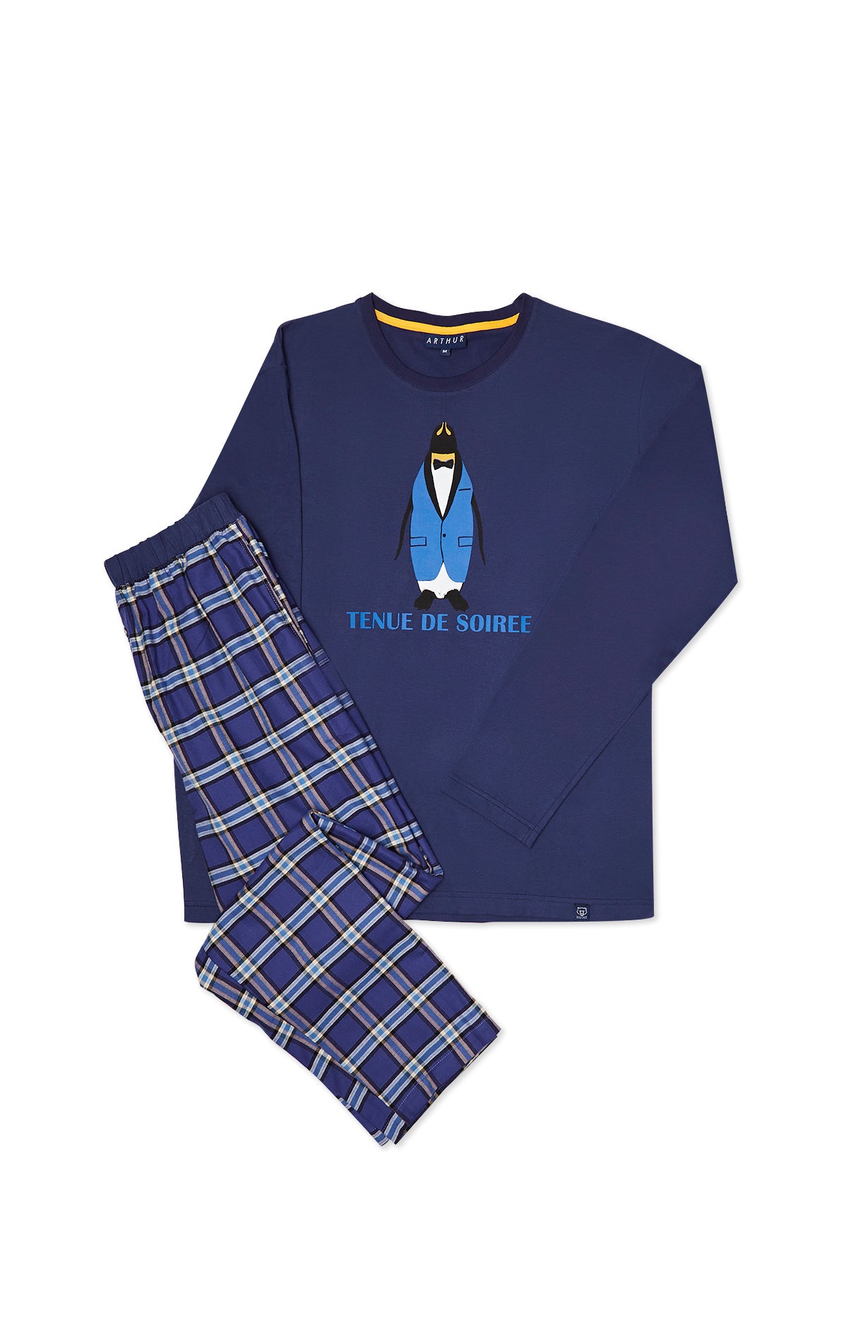 arthur-bob-tenue-de-soir-e-pyjama-homme-nuit-coton-s-xxl image 3