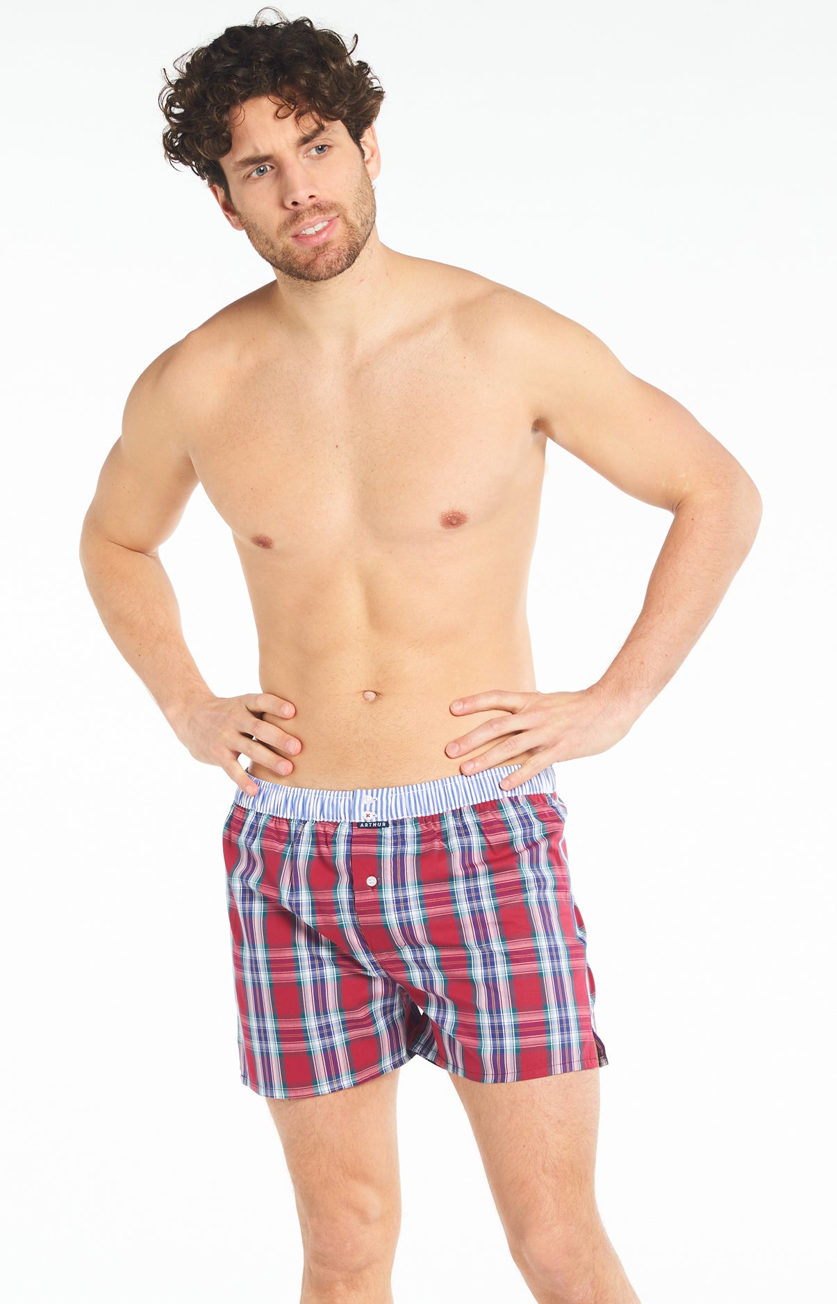 arthur-le-club-n-922-cale-on-homme-coton-bio-bordeaux image 1