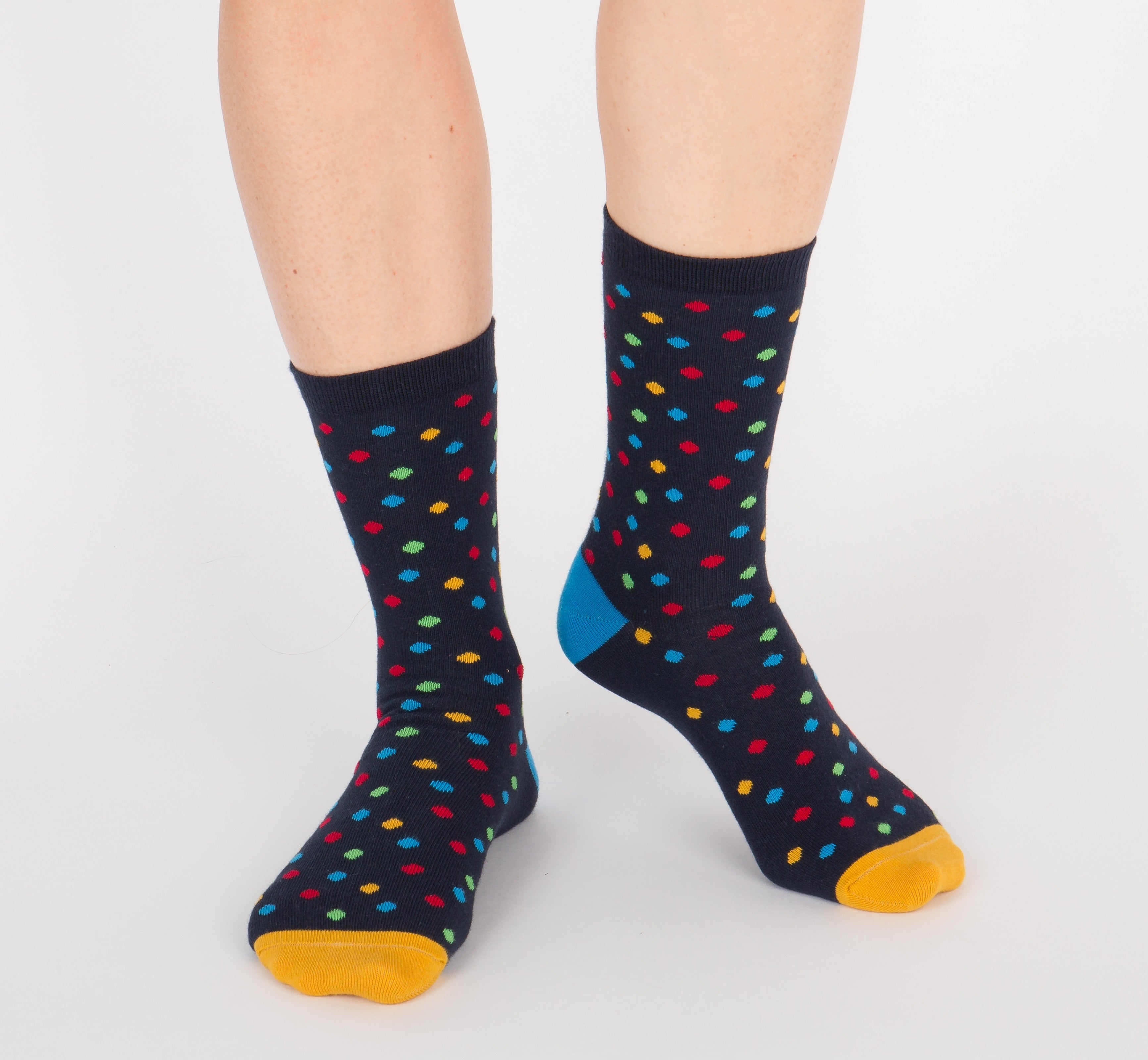 archiduchesse-fantaisie-confettis-chaussettes-enfant-bleu-coton image 2