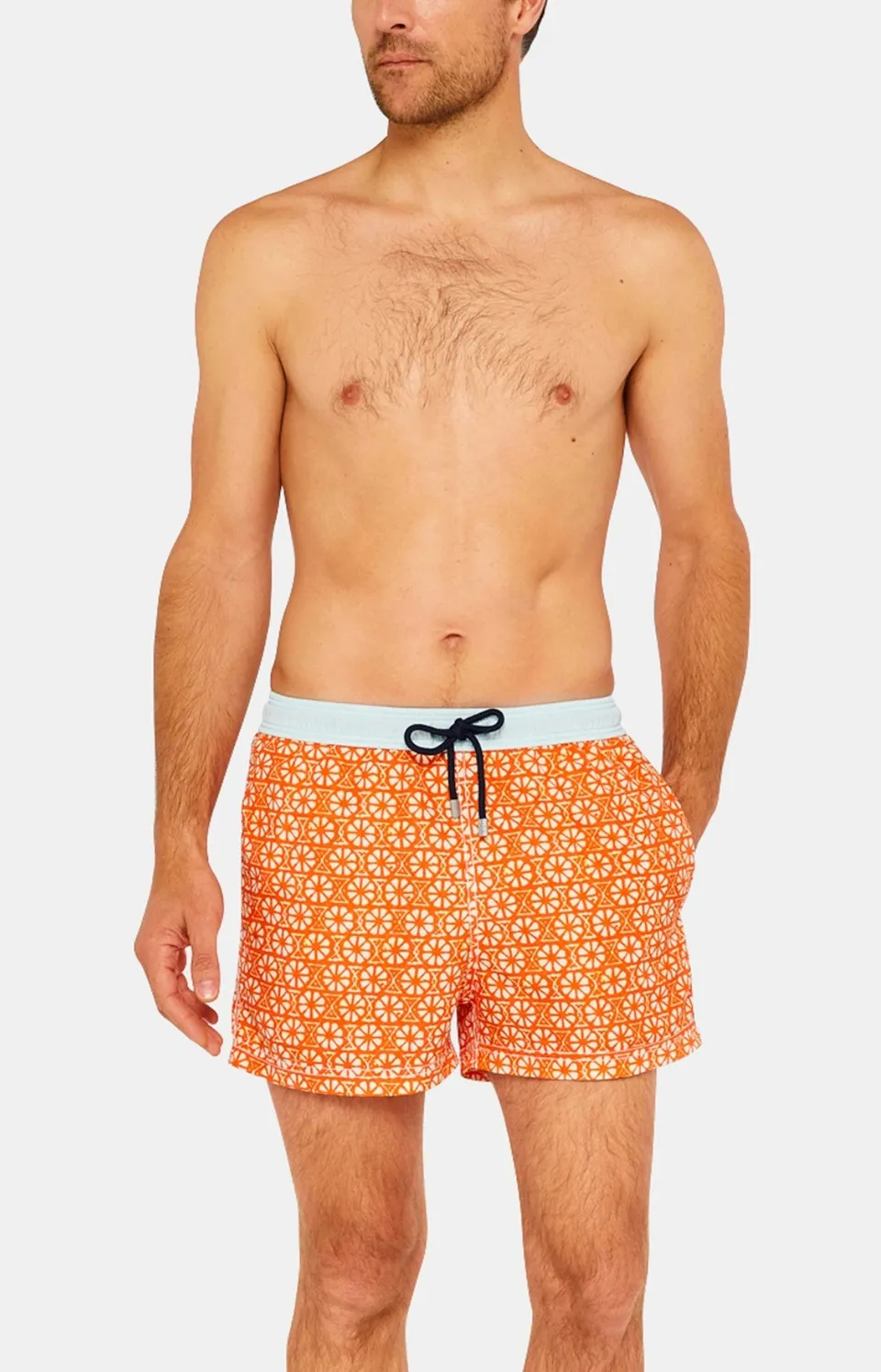 arthur-bob-goa-short-de-bain-homme-orange-recycl-s-chage image 1