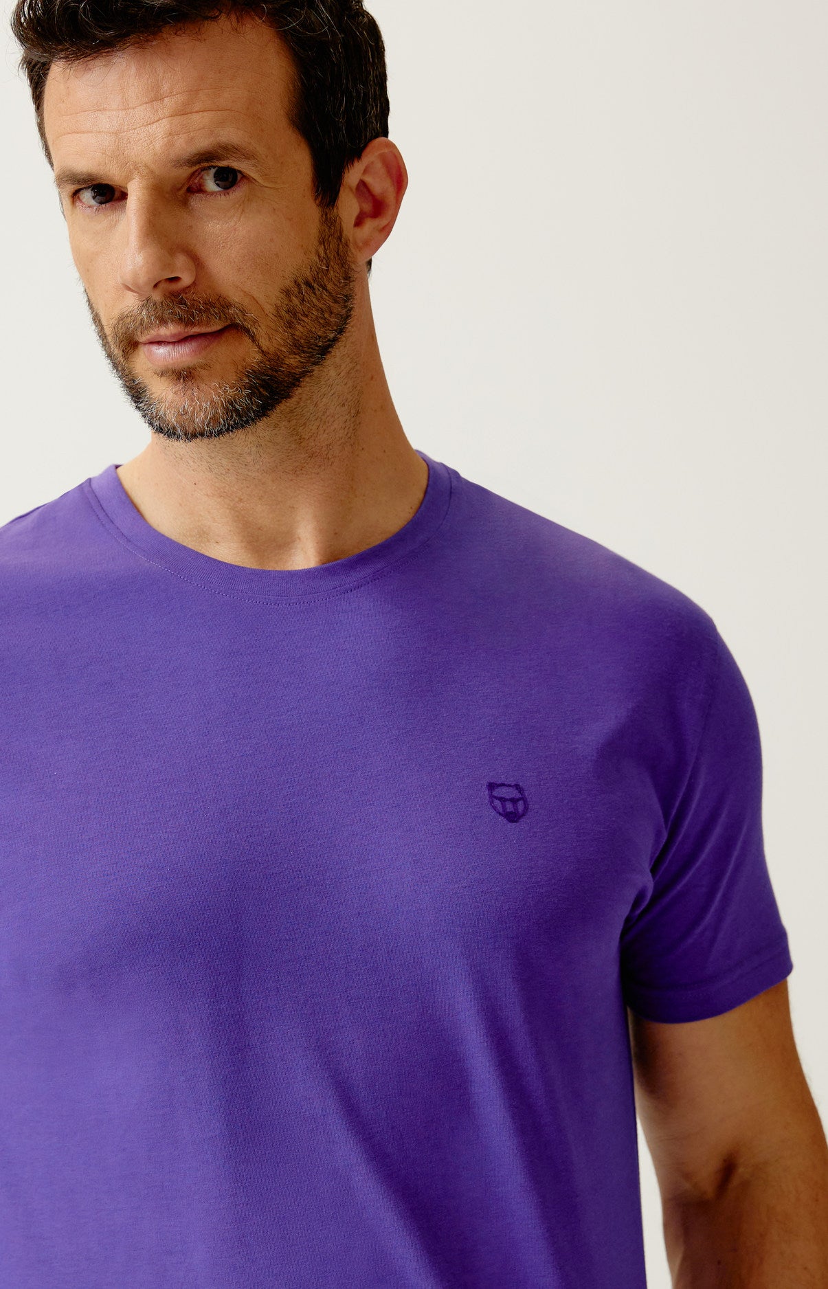 arthur-bob-tee-shirt-violet-haut-pyjama-coton-bio-homme image 2
