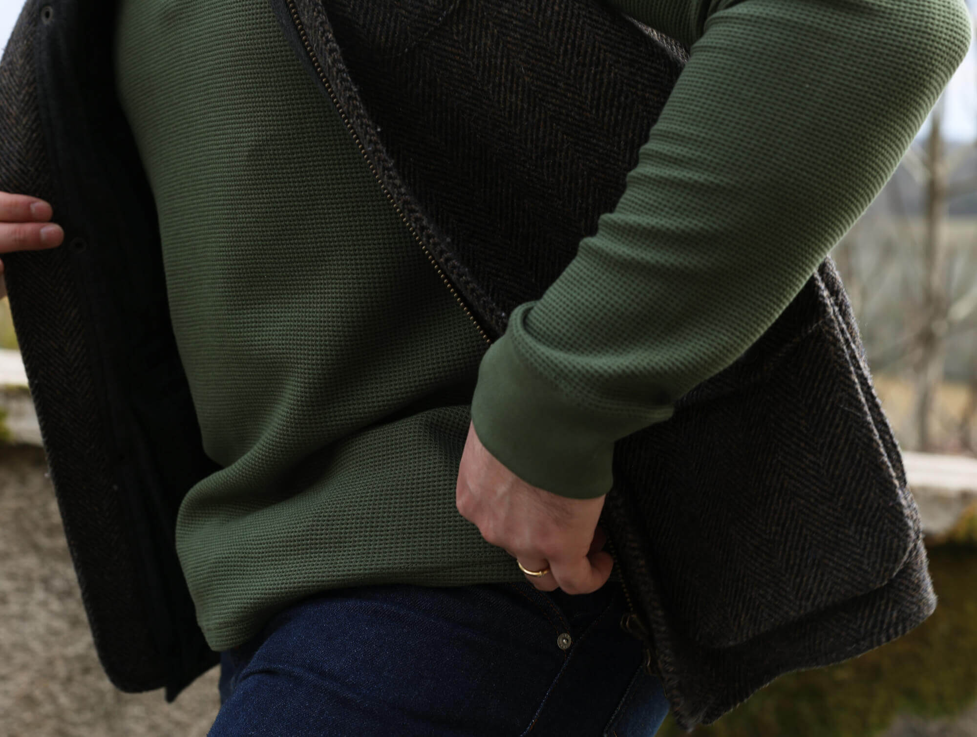 p-trone-henley-cormac-manches-longues-gaufr-beige image 5