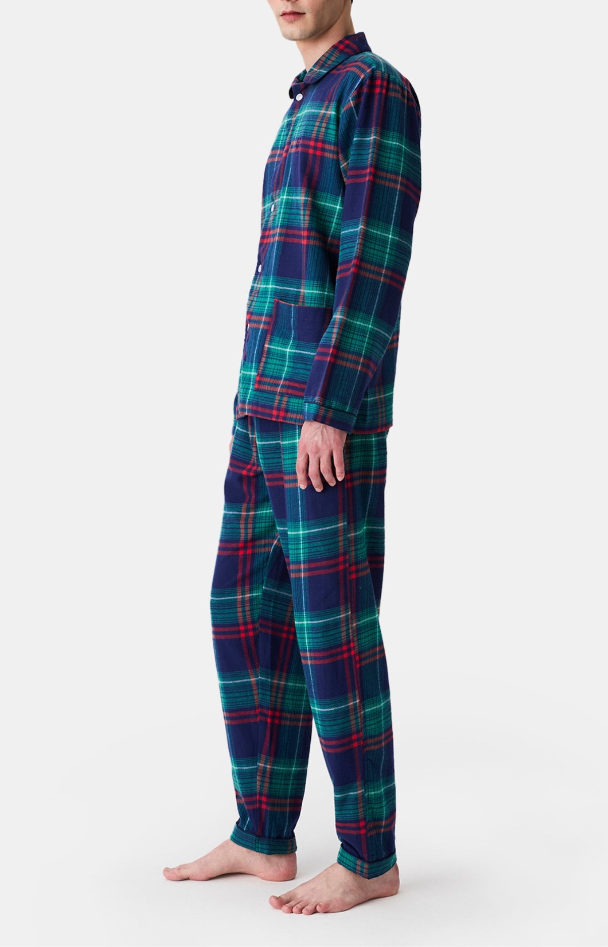 arthur-bob-thomas-pyjama-flanelle-homme-marine-pilou image 5