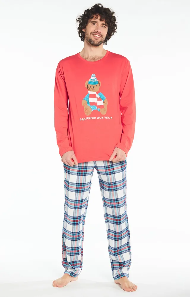 arthur-bob-pas-froid-aux-yeux-pyjama-homme-neige image 1