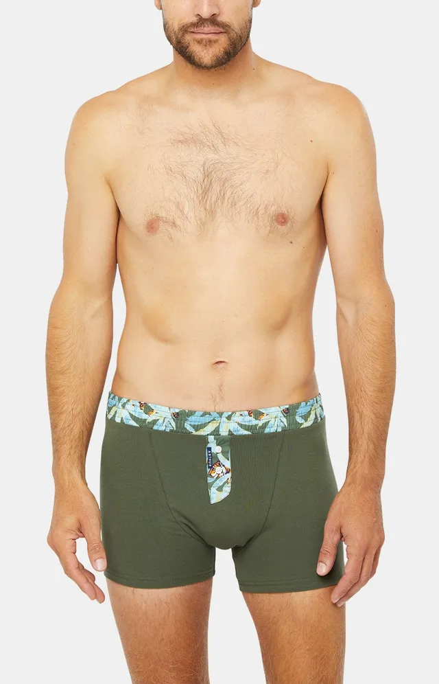 arthur-bob-club-boxer-coton-homme-kaki image 1