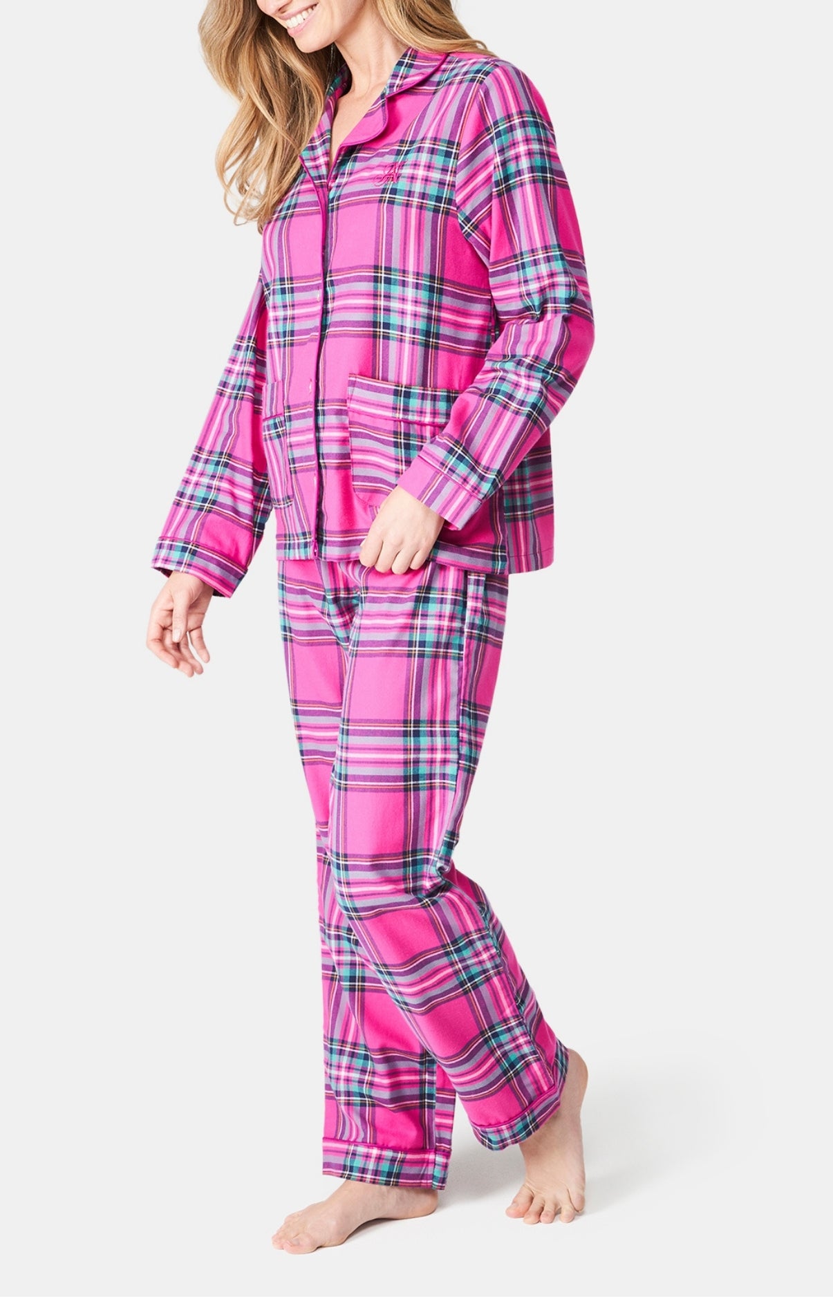 arthur-bob-rosa-pyjama-rose-flanelle-coton image 4