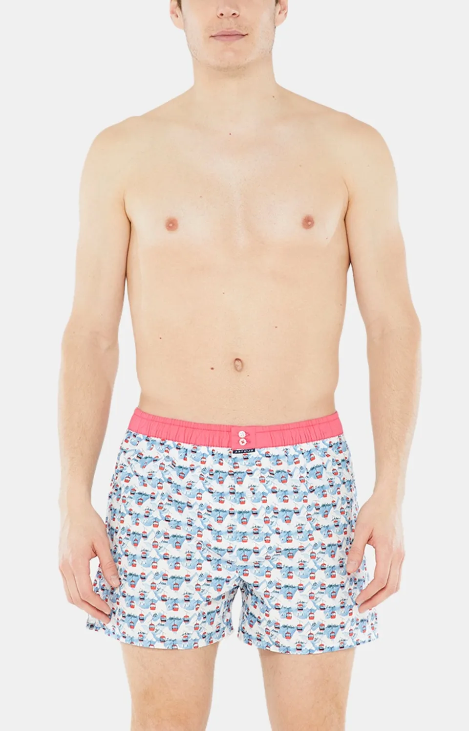arthur-le-club-n-1012-cale-on-homme-coton-bio-blanc image 1