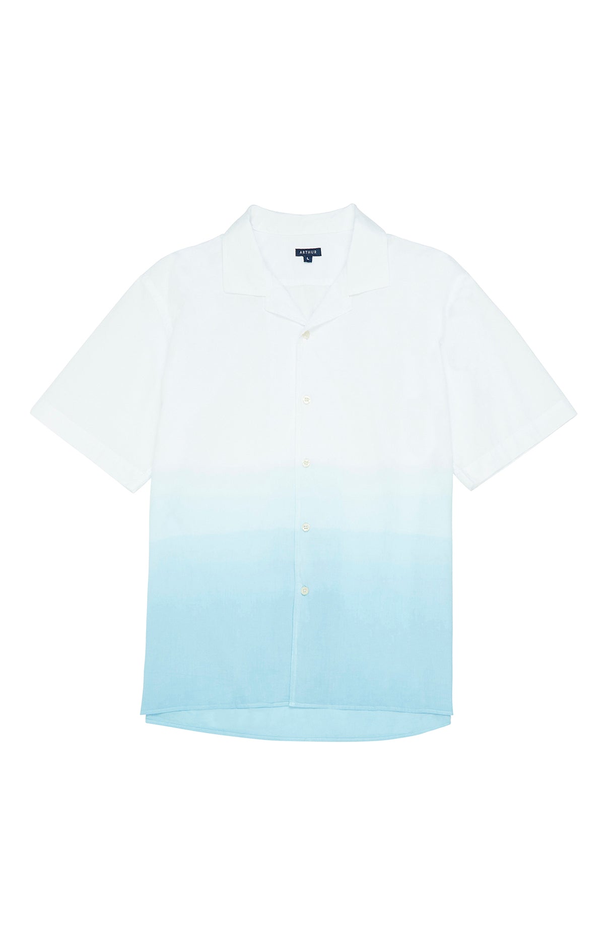 arthur-bob-tie-dye-chemise-coton-p-trole-homme image 3