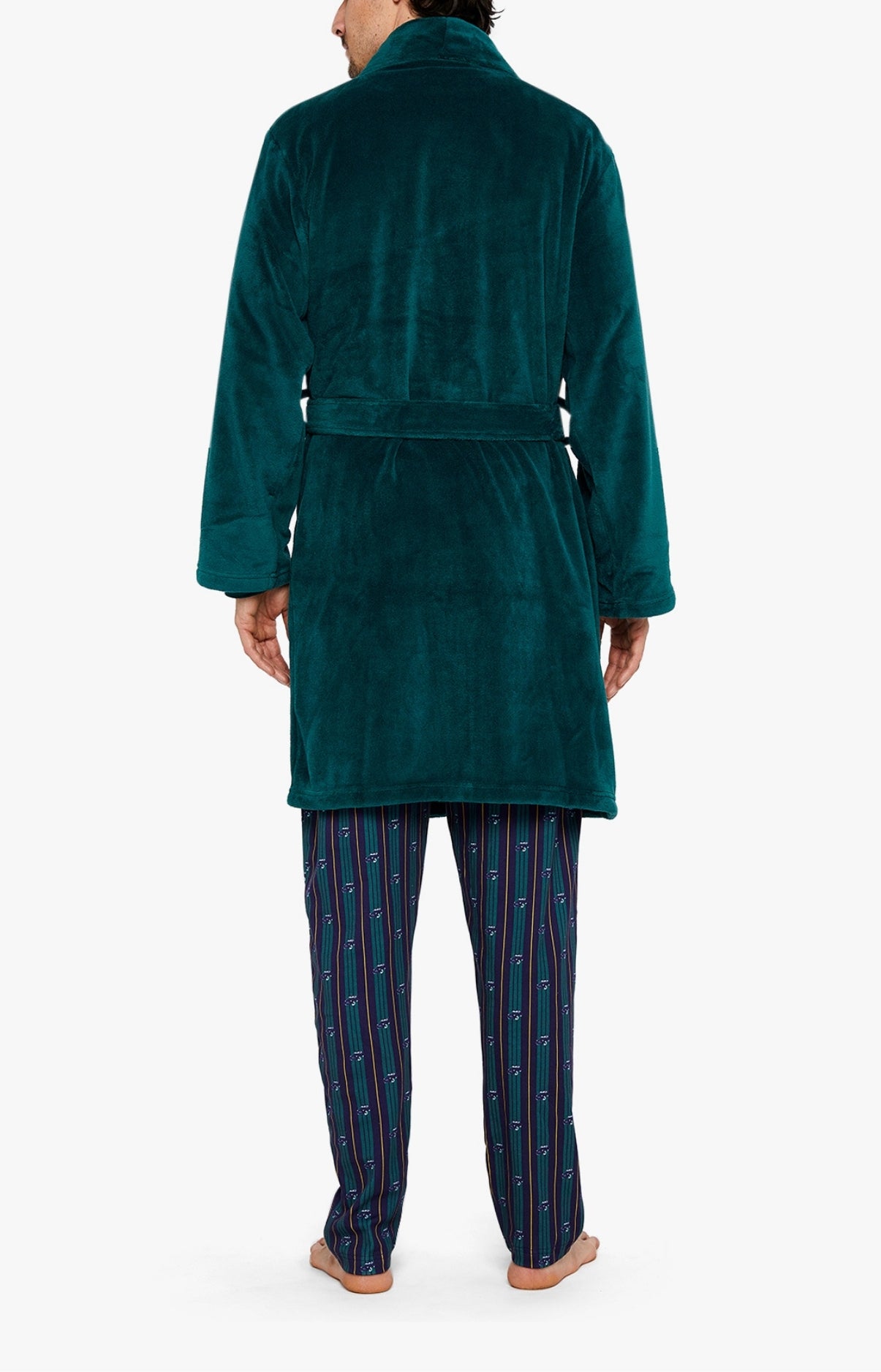 arthur-bob-sapin-robe-de-chambre-polaire-verte image 4