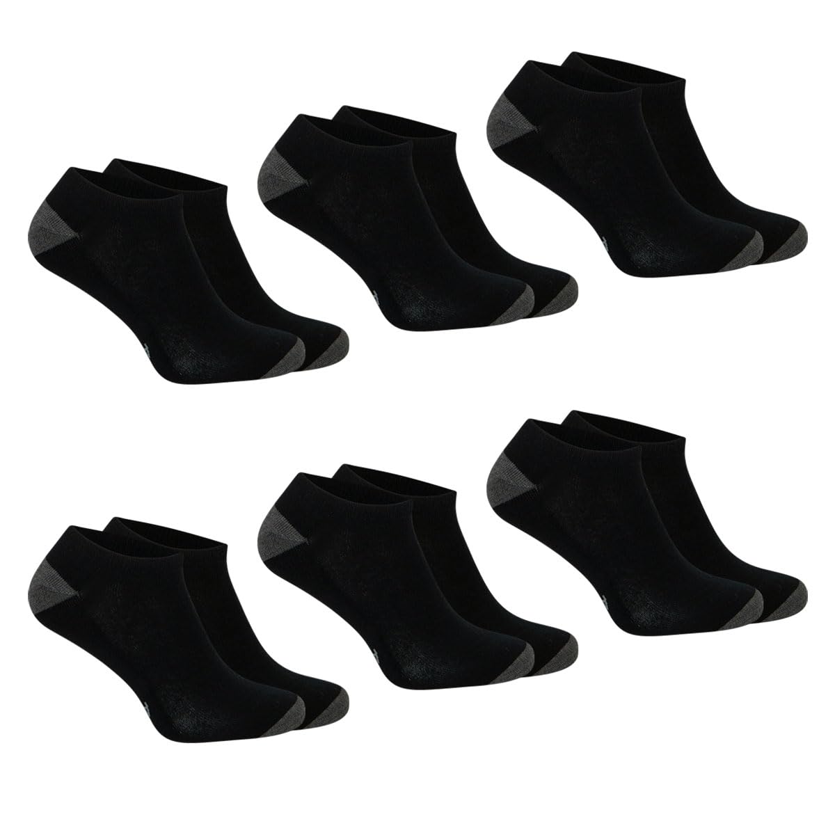 athena-ecopack-sport-socquettes-homme-lot-6-blanc-gris image 3
