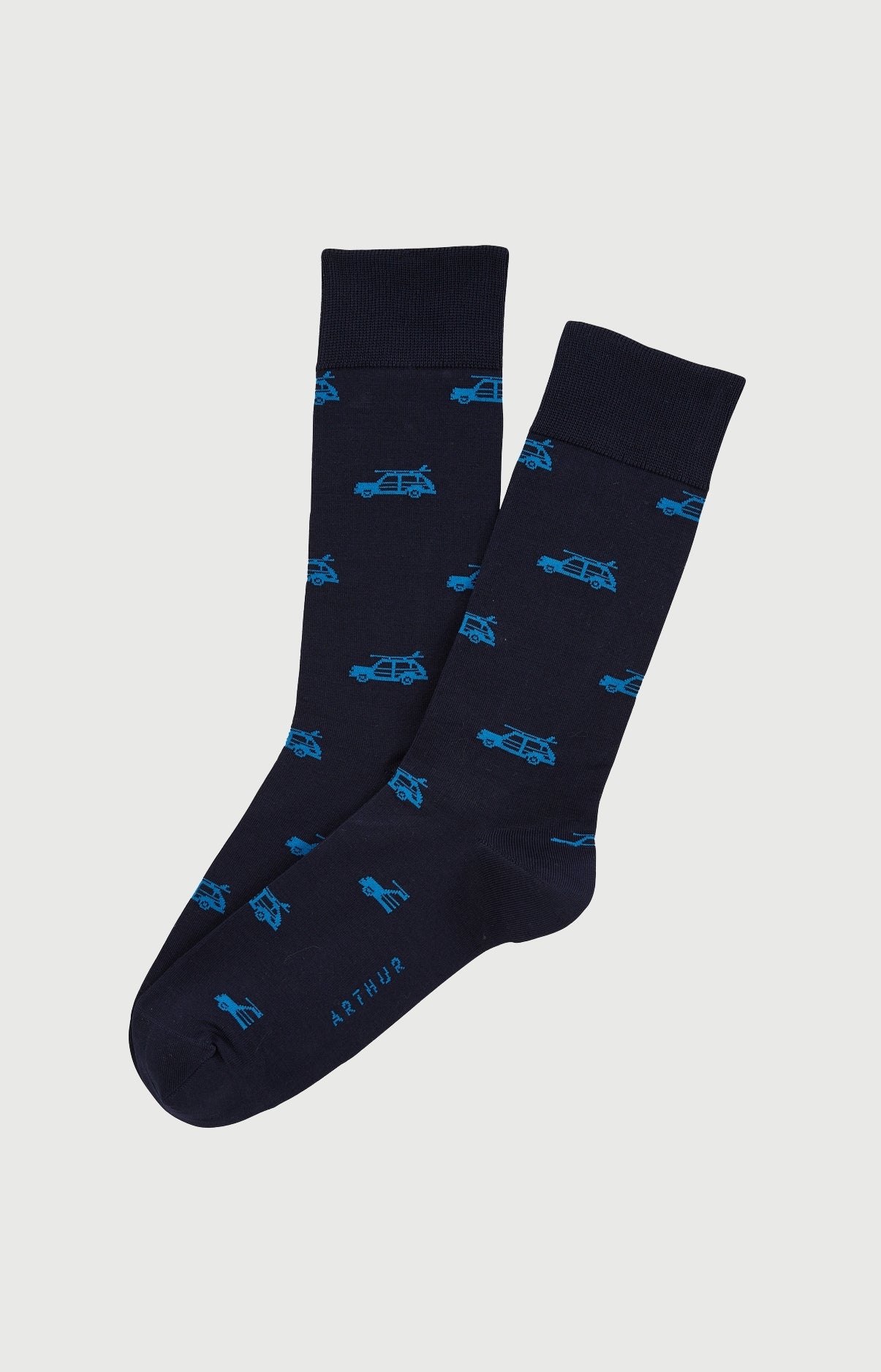arthur-bob-surf-chaussettes-fil-d-cosse-marine-40-46 image 1
