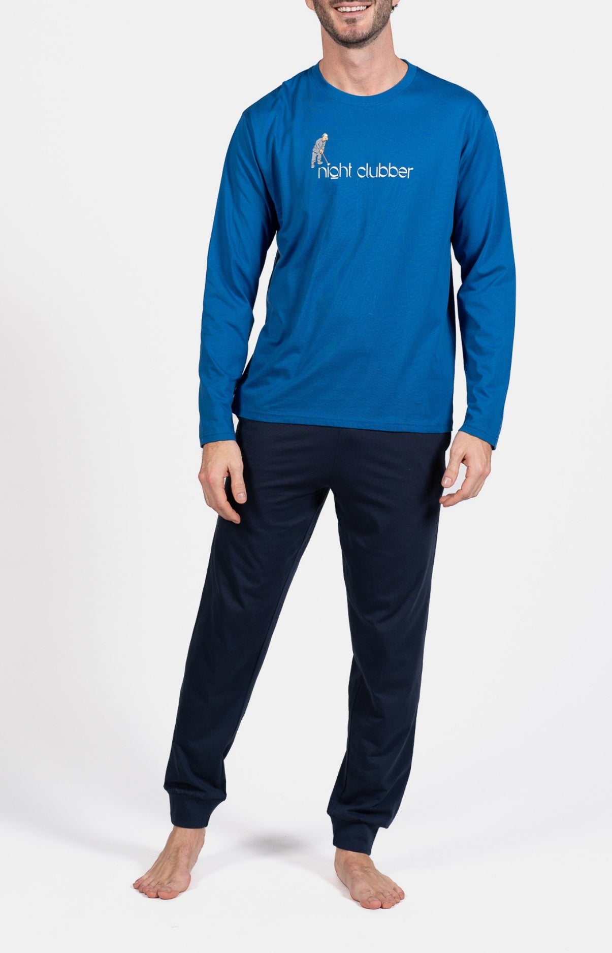 arthur-bob-night-clubber-pyjama-homme-noir-coton image 1