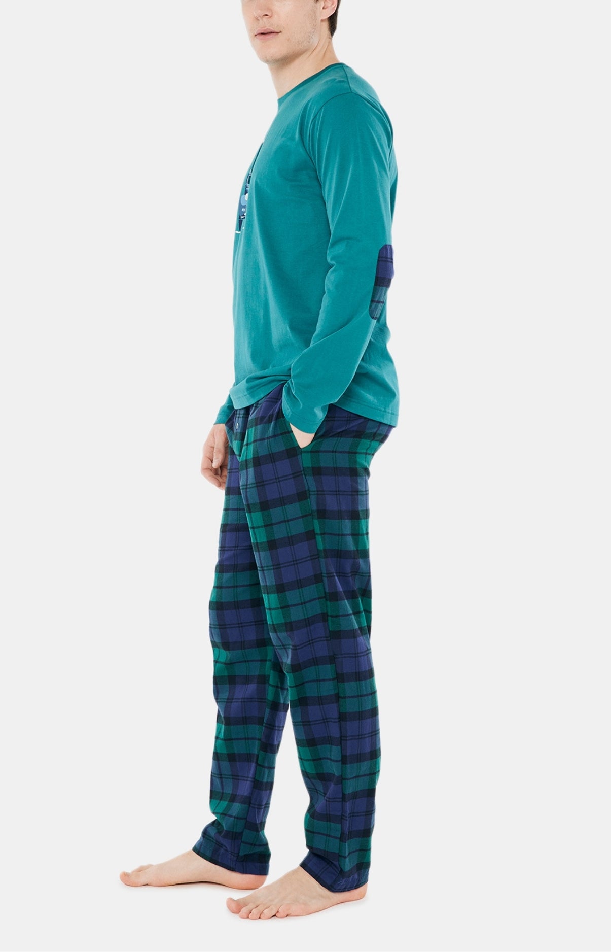 arthur-bob-bill-pyjama-homme-vert-coton-tartan image 5