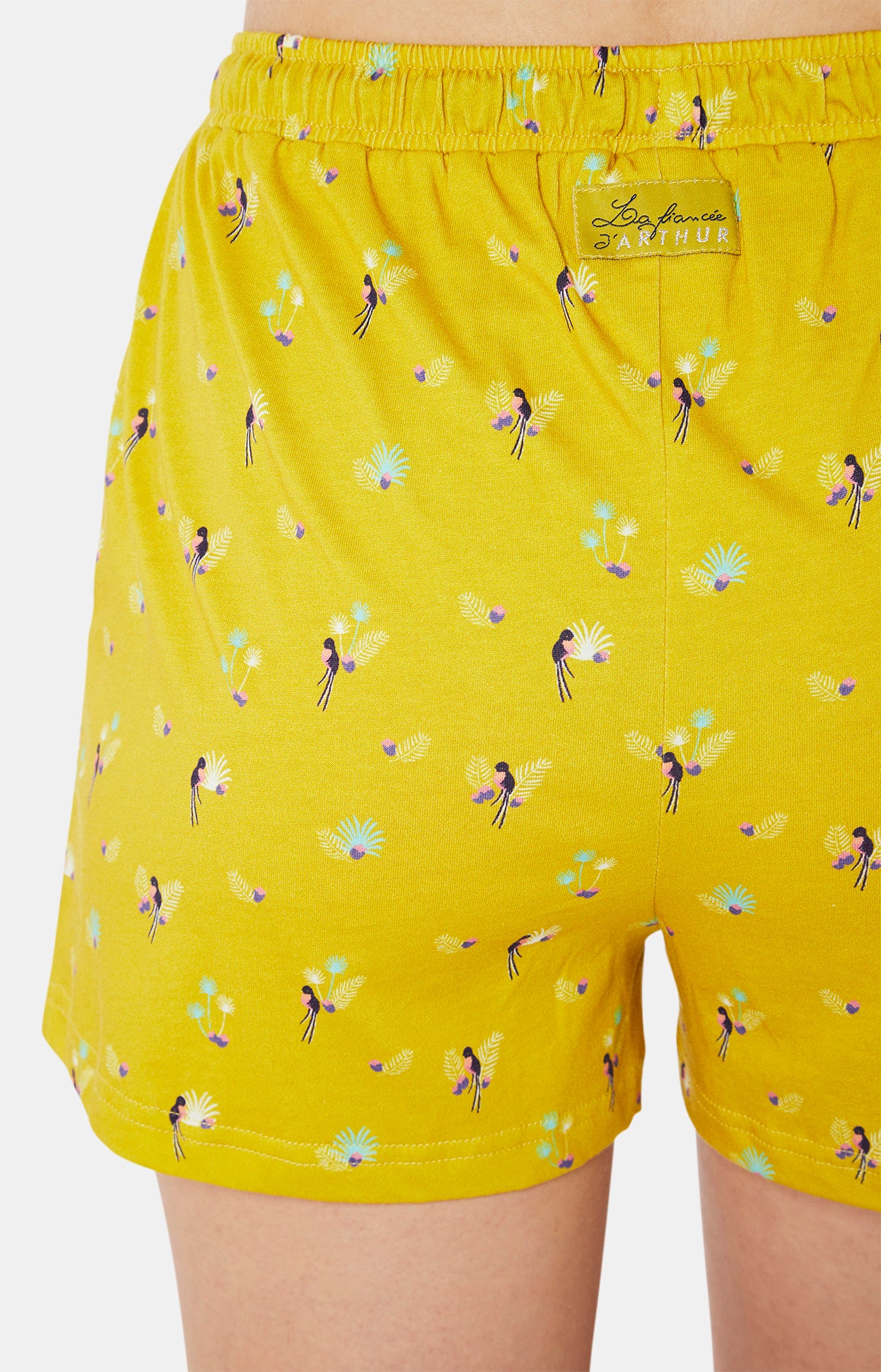 arthur-birdie-short-femme-anis-jersey-coton-bio-2-poches image 6